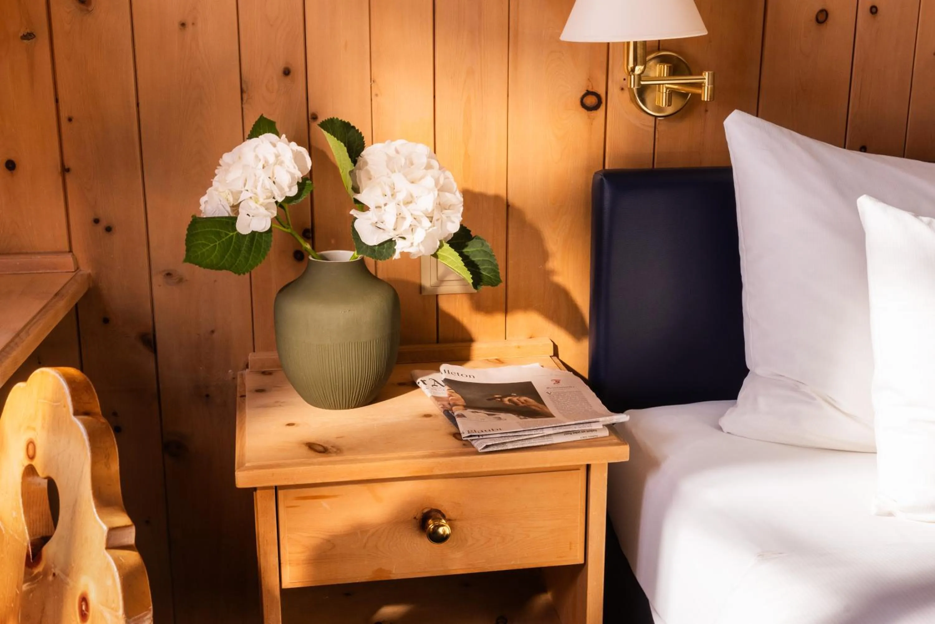 Bed in Hotel Chesa Rosatsch - Home of Food