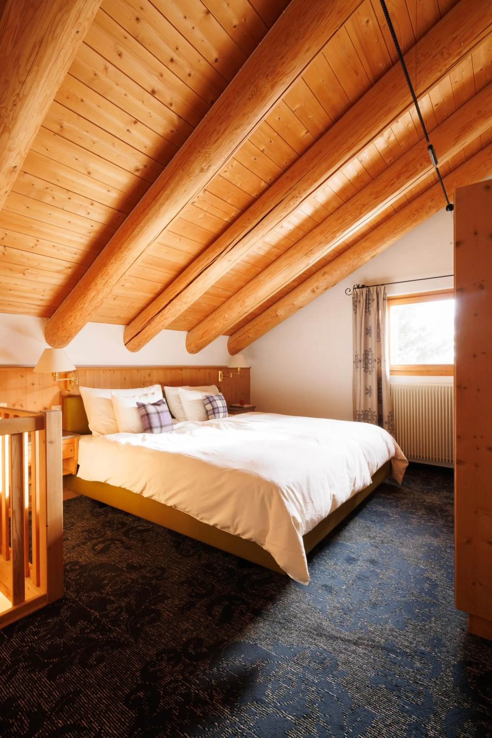 Bed in Hotel Chesa Rosatsch - Home of Food