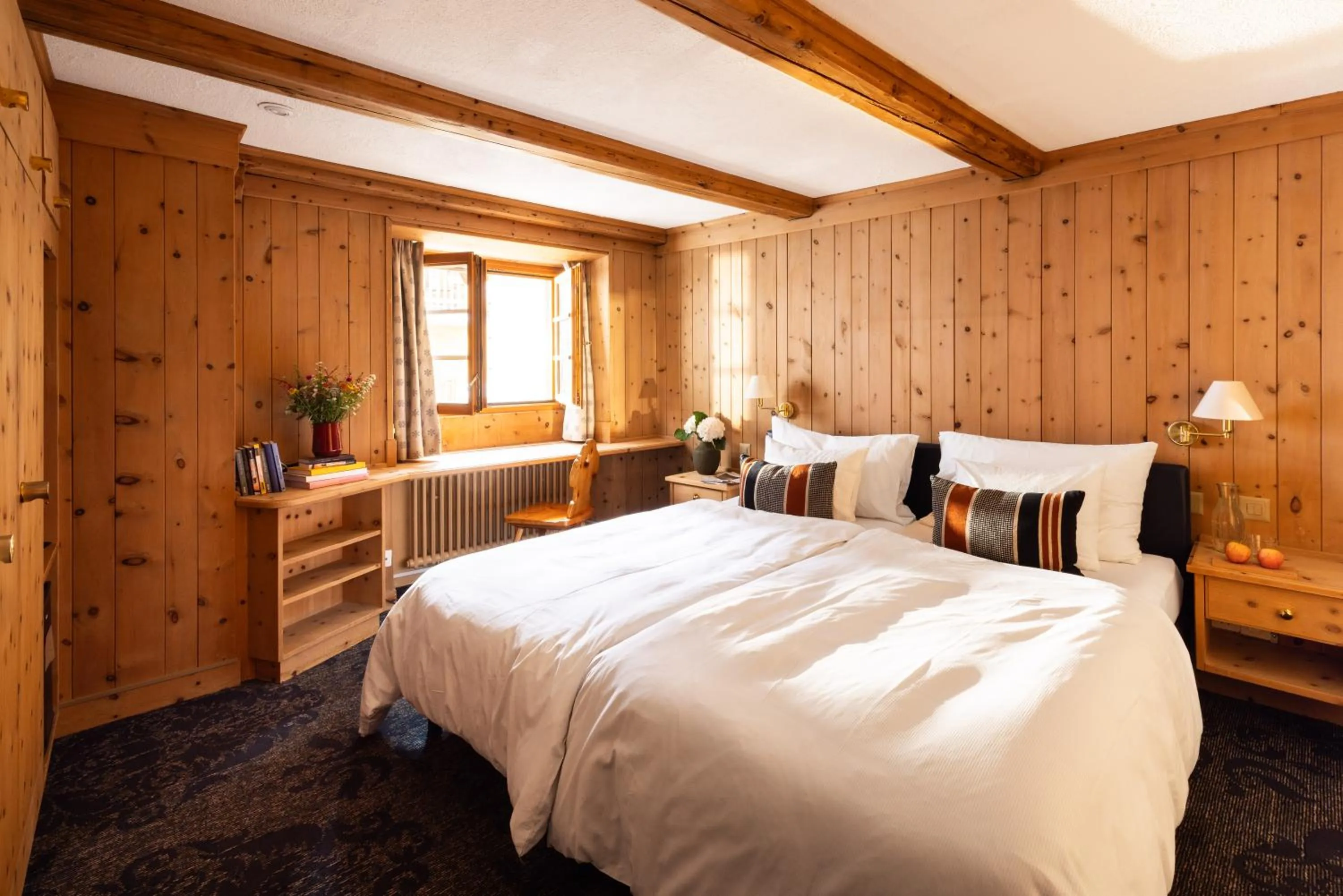 Bed in Hotel Chesa Rosatsch - Home of Food