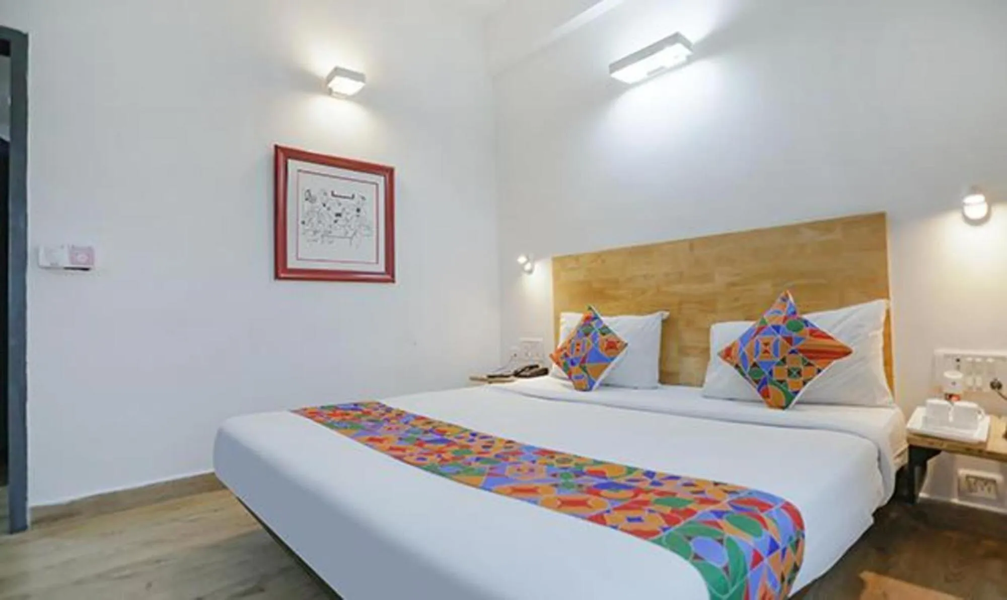 Bed in FabHotel F9 Sector 51