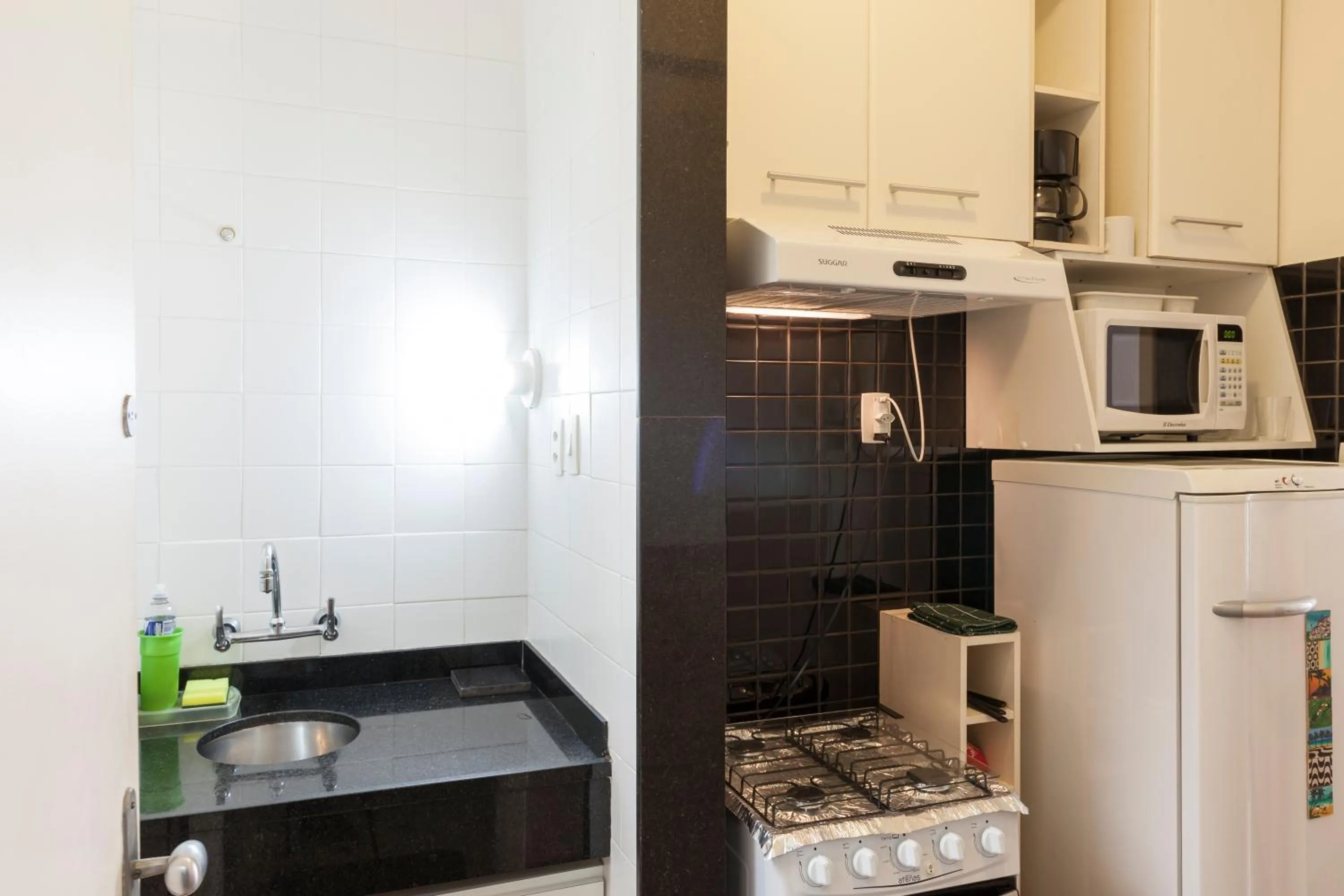 Kitchen or kitchenette in Alex Rio Flats Studio with Balcony