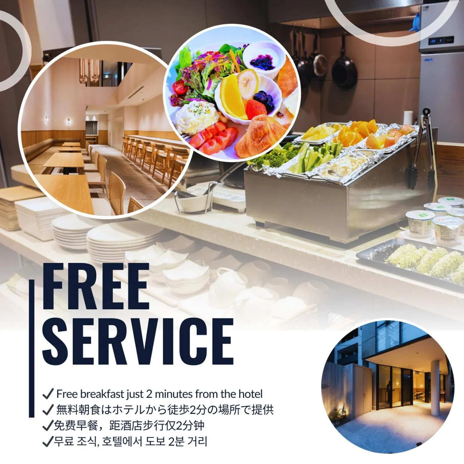 Buffet breakfast in Hotel S-Presso South