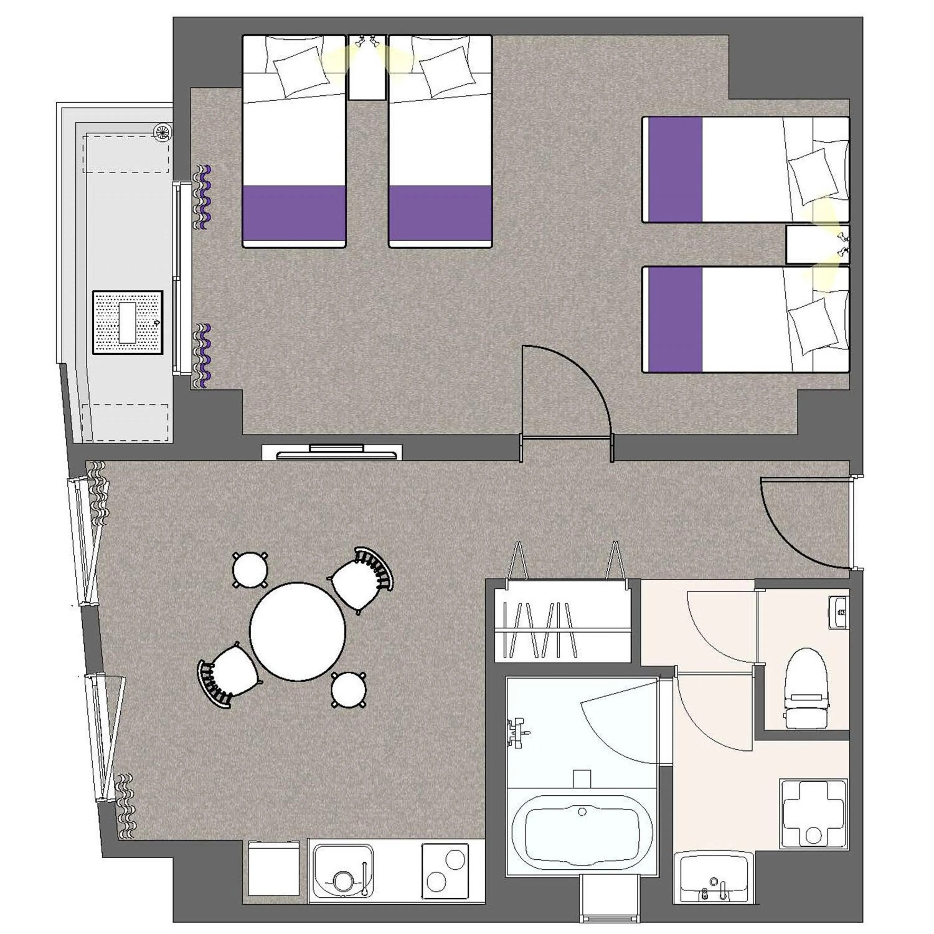Floor plan in Hotel S-Presso West