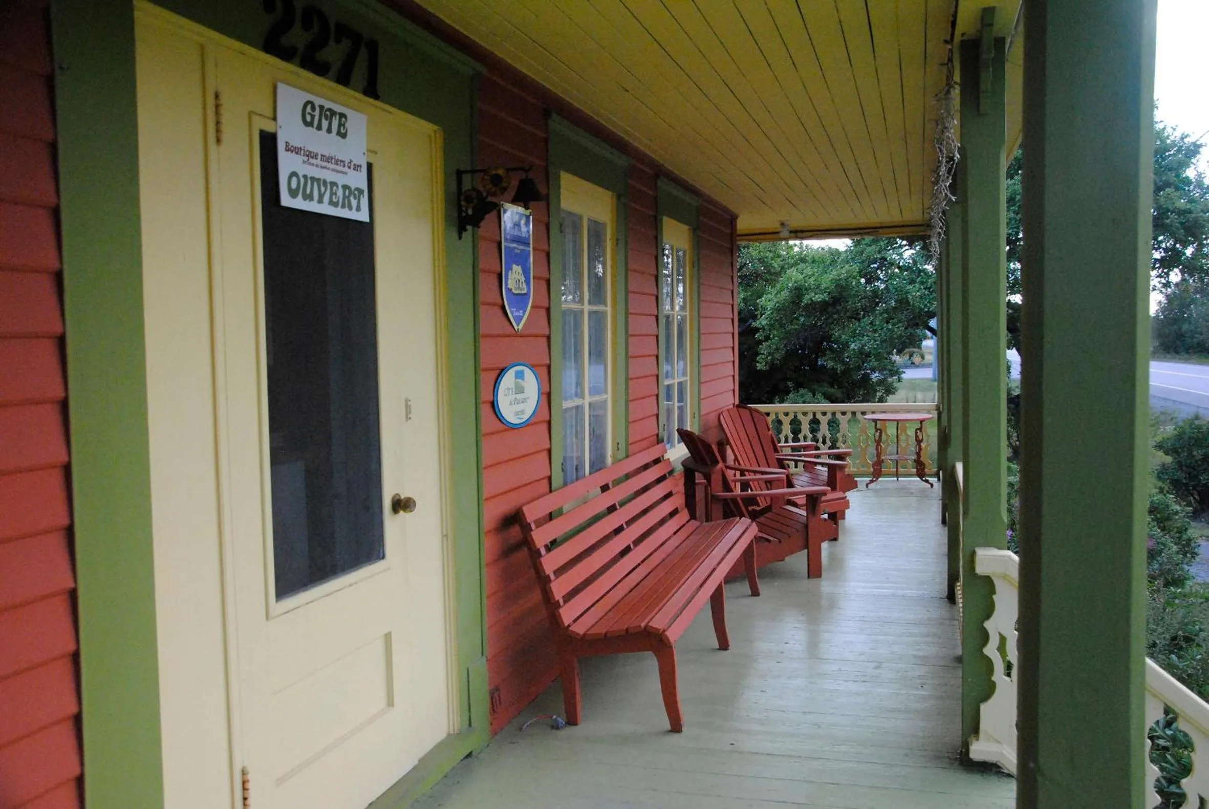 Balcony/Terrace in Gite de la Baie Hatée