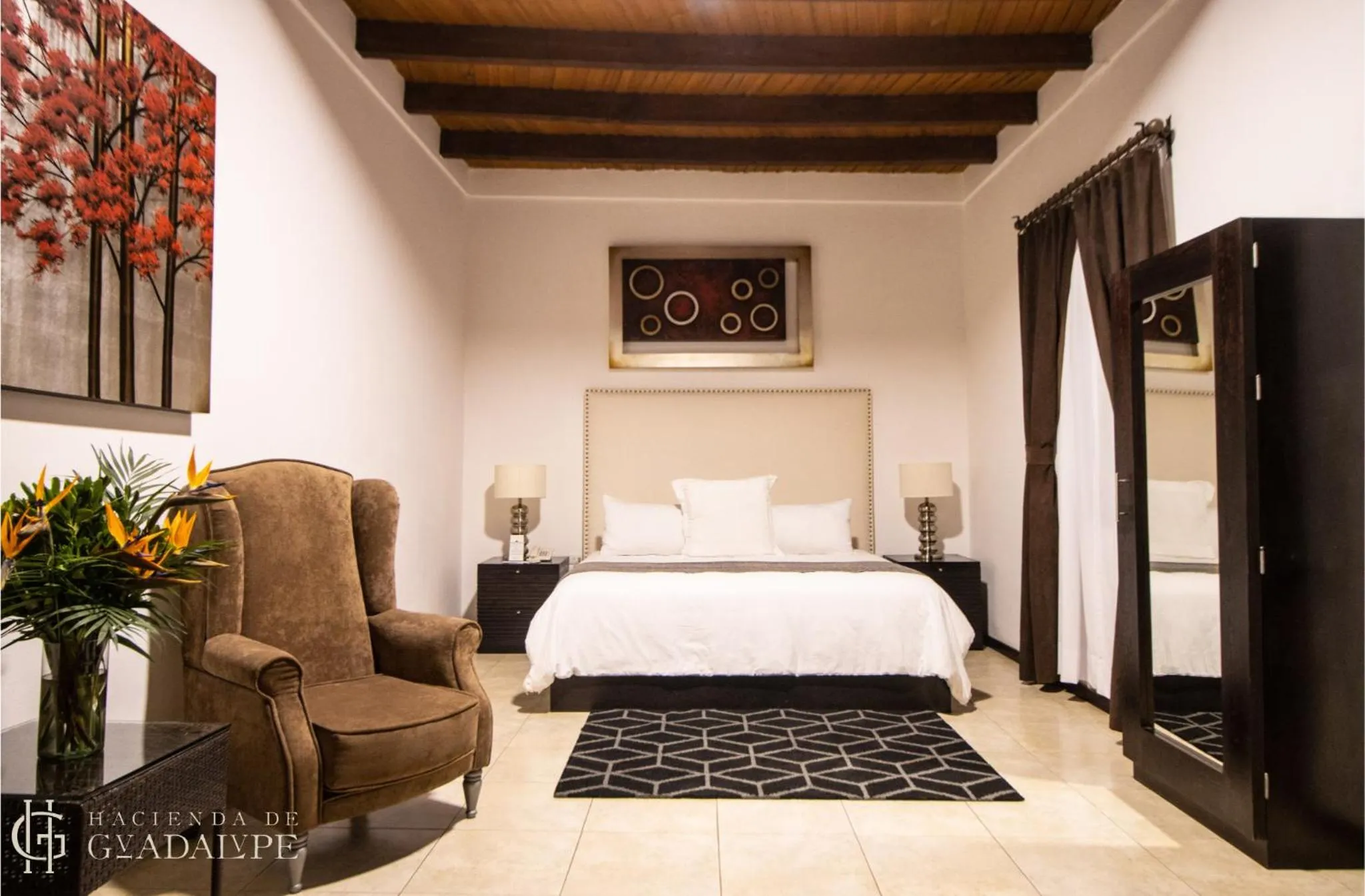 Bedroom, Bed in Hotel Boutique Hacienda Guadalupe