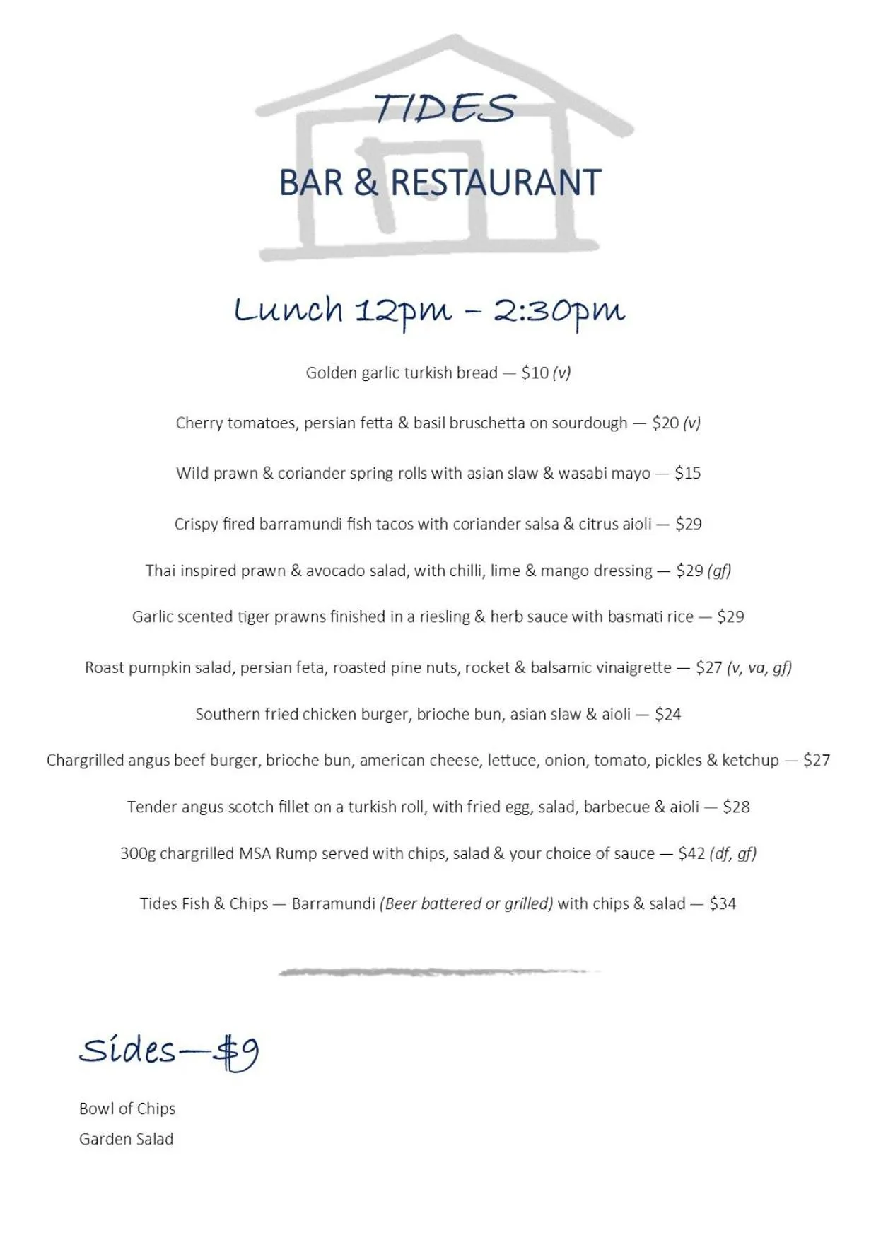 Lunch in Cape Trib Beach House