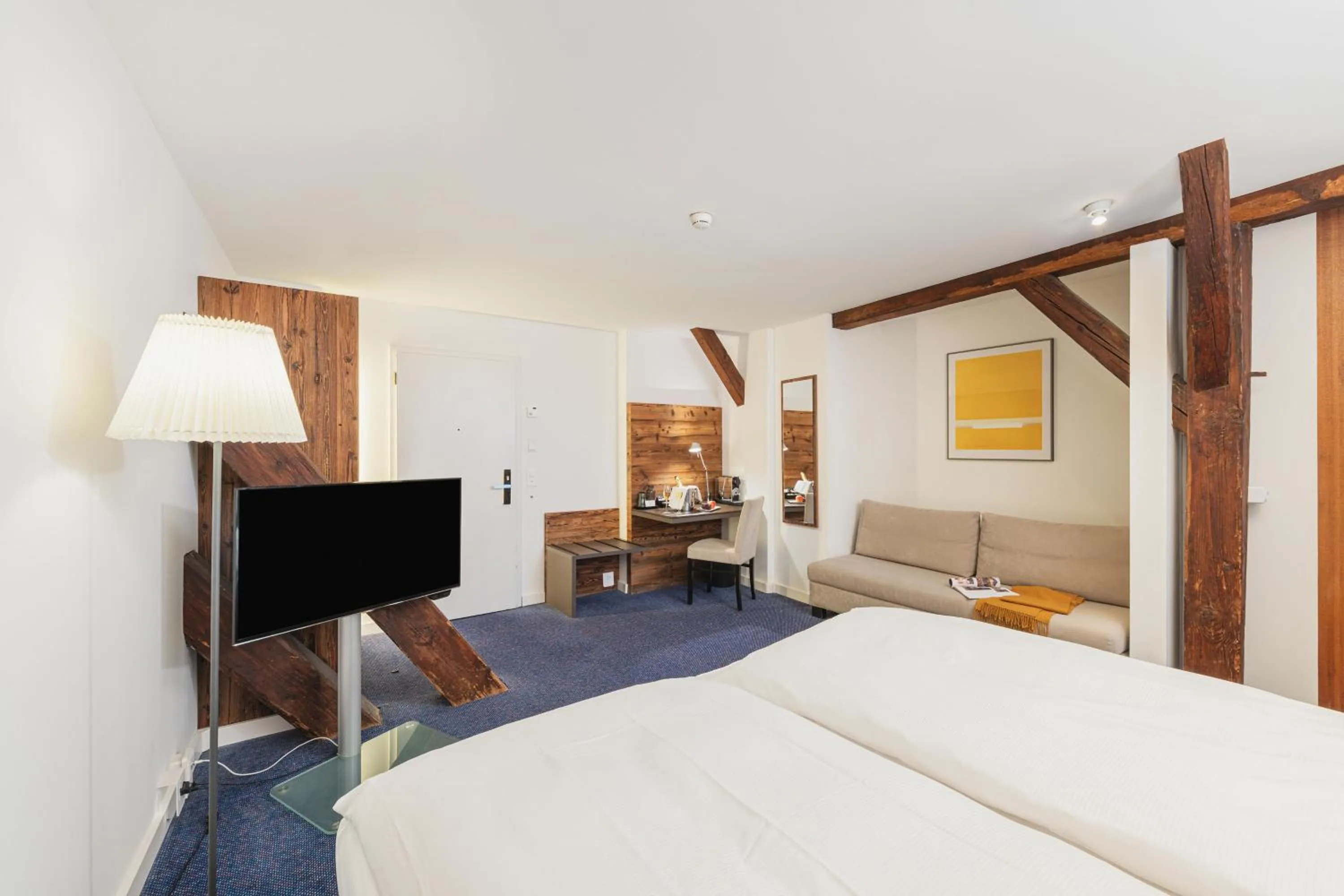 TV and multimedia, Bed in Tailormade Hotel RÜDEN Schaffhausen