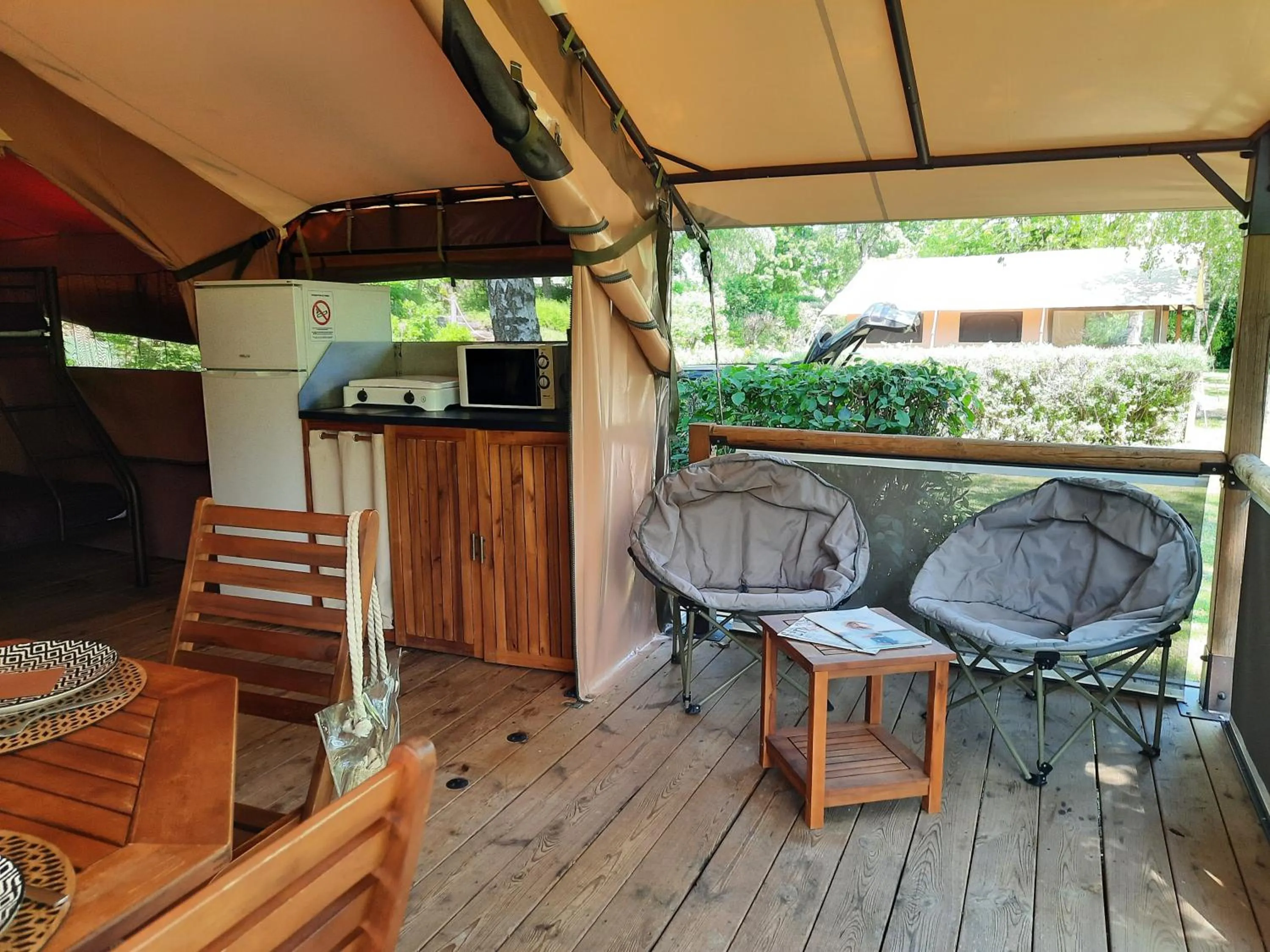 Living room in Camping de Matour