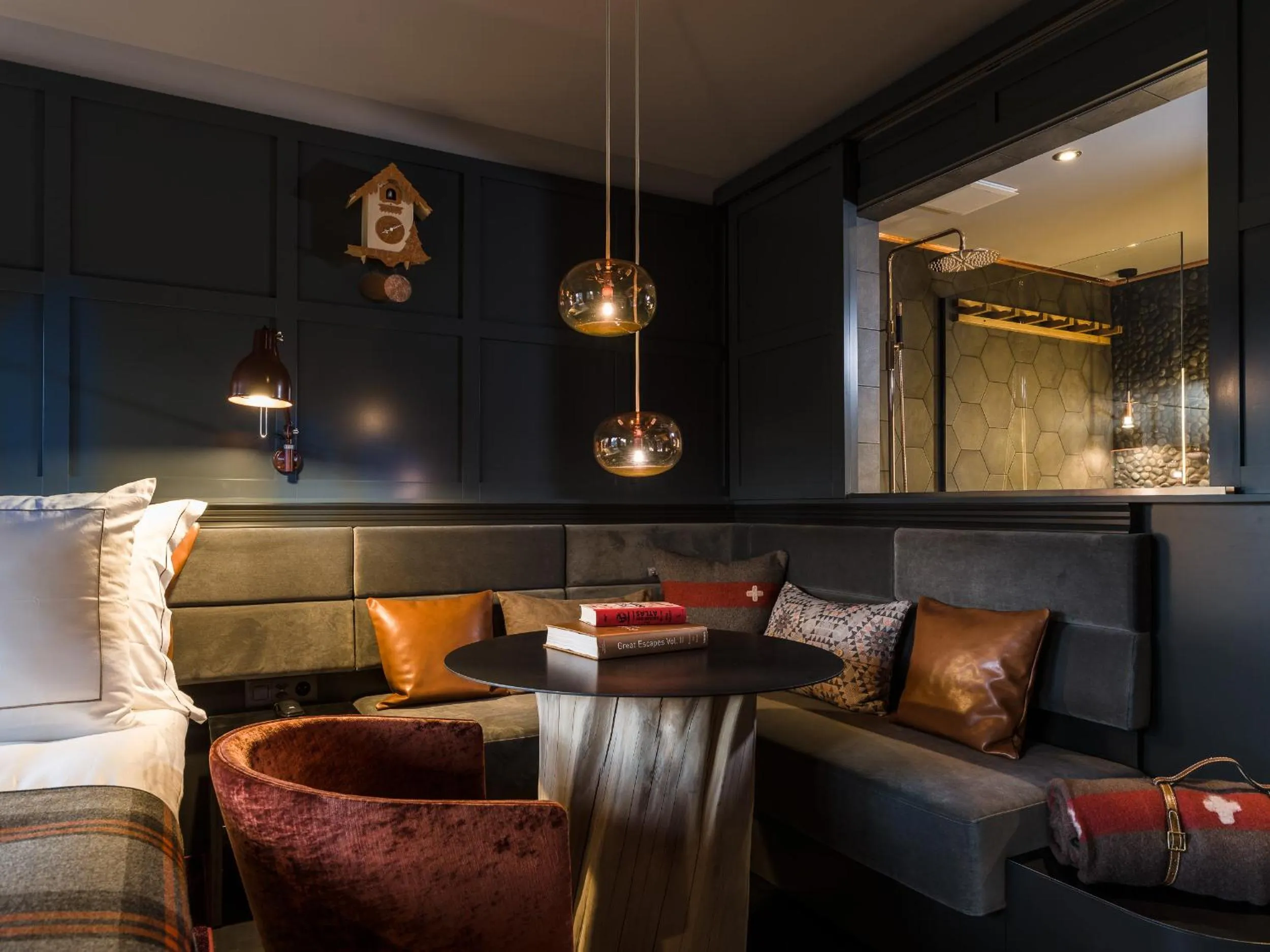 Photo of the whole room in HUUS Gstaad