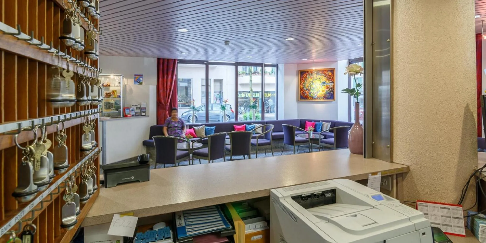 Lobby or reception in Hotel Drei Könige Luzern