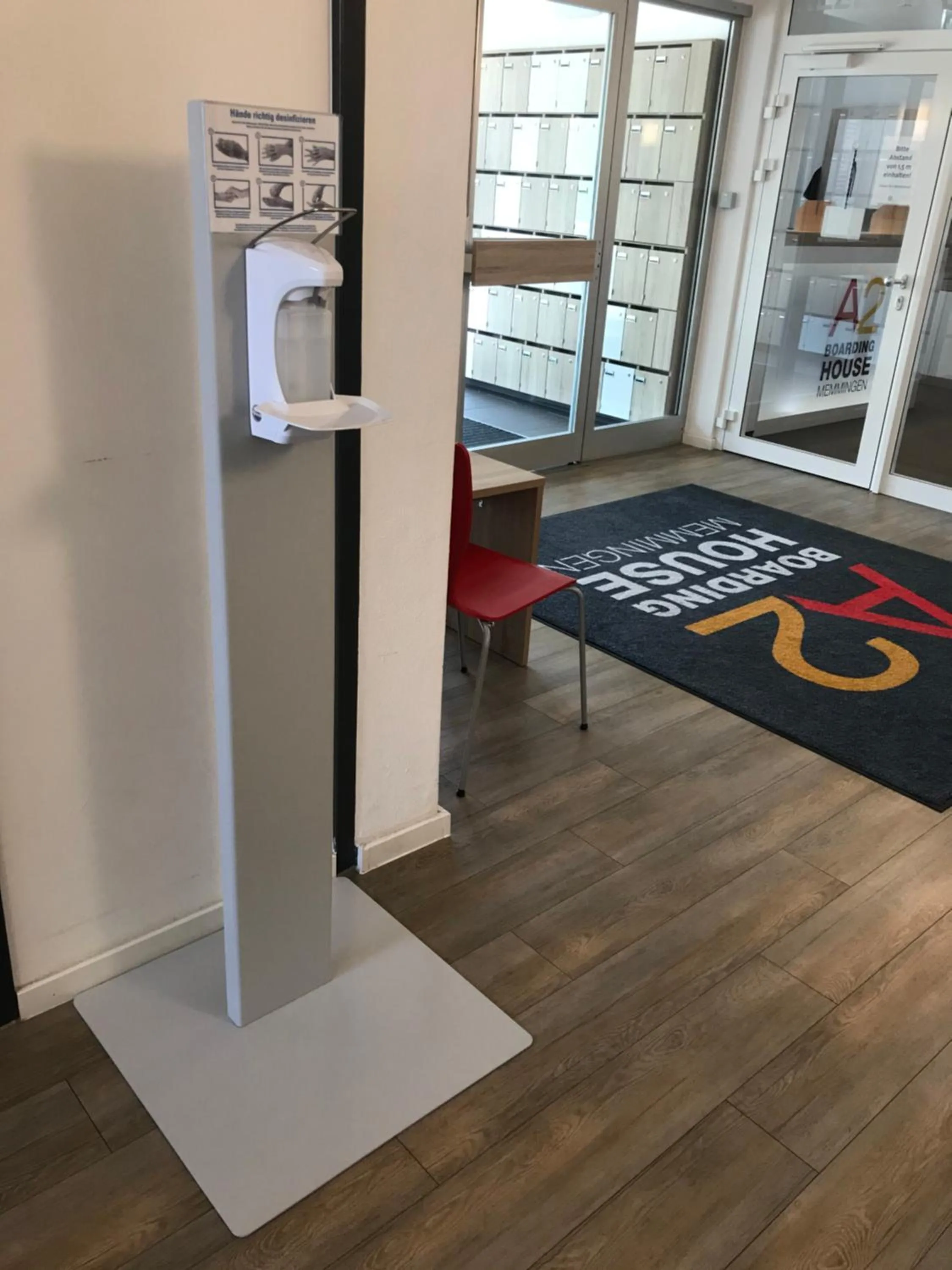 Lobby or reception in A2 Boarding House Memmingen