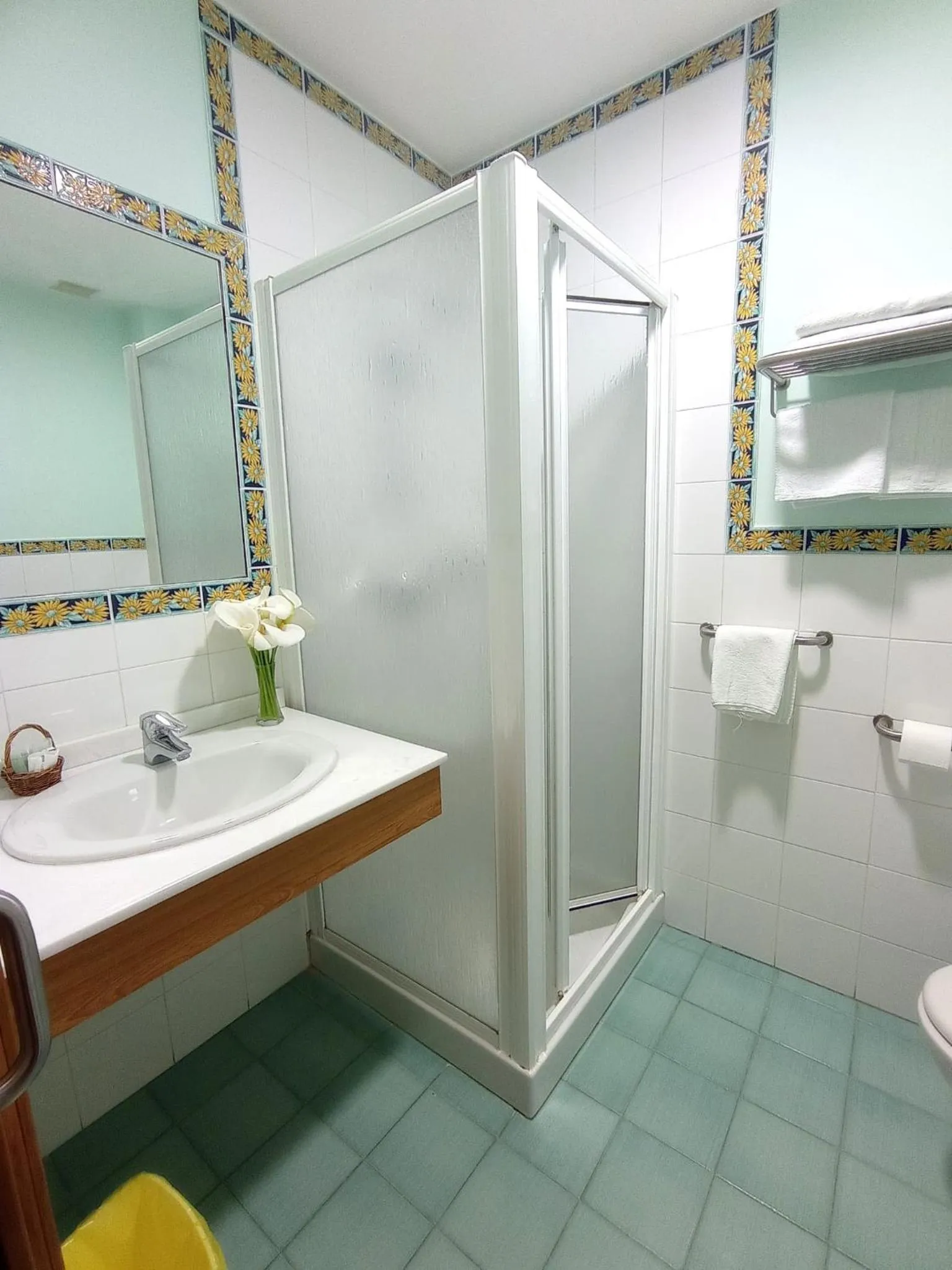 Bathroom in Hotel A Raiña