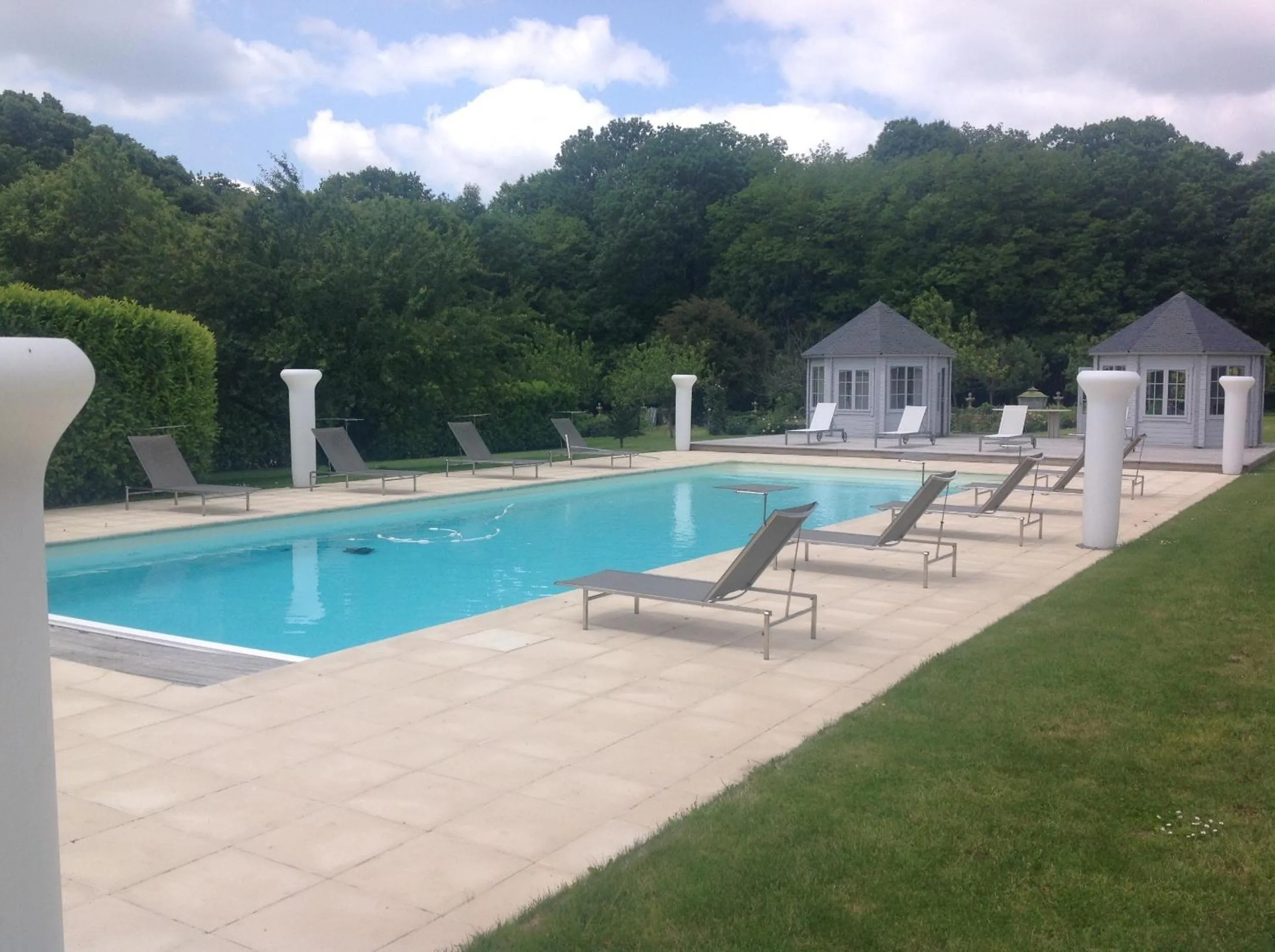 Pool view in Chateau De La Goujonnerie