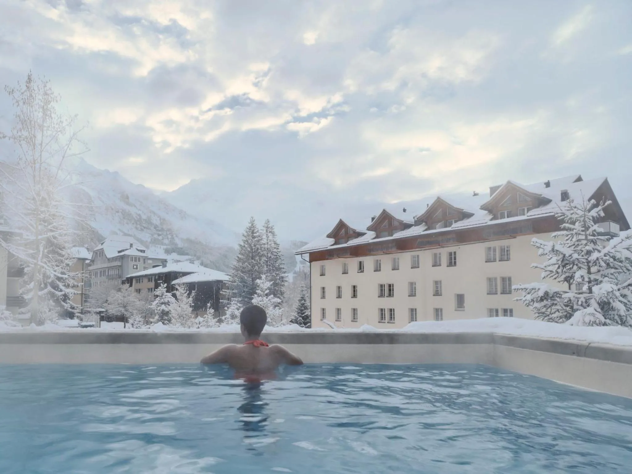 Swimming pool in Grand Hotel Belvedere, a Beaumier Hotel