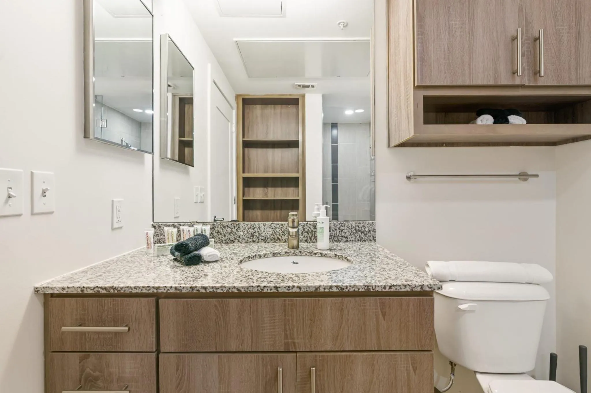 Bathroom in Lodgeur Midtown, Houston - close to Downtown & Texas Medical Center