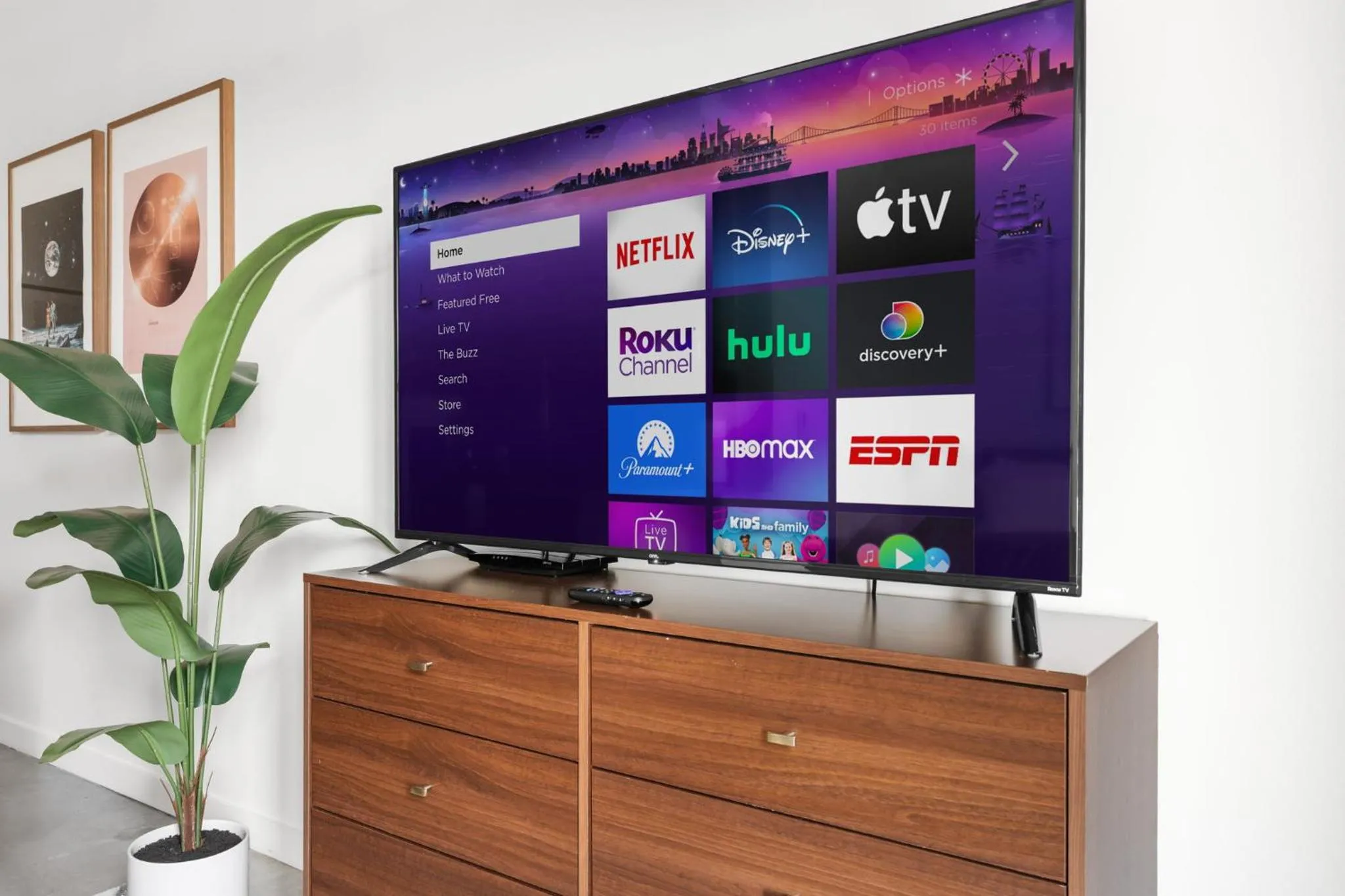 TV and multimedia in Lodgeur Midtown, Houston - close to Downtown & Texas Medical Center