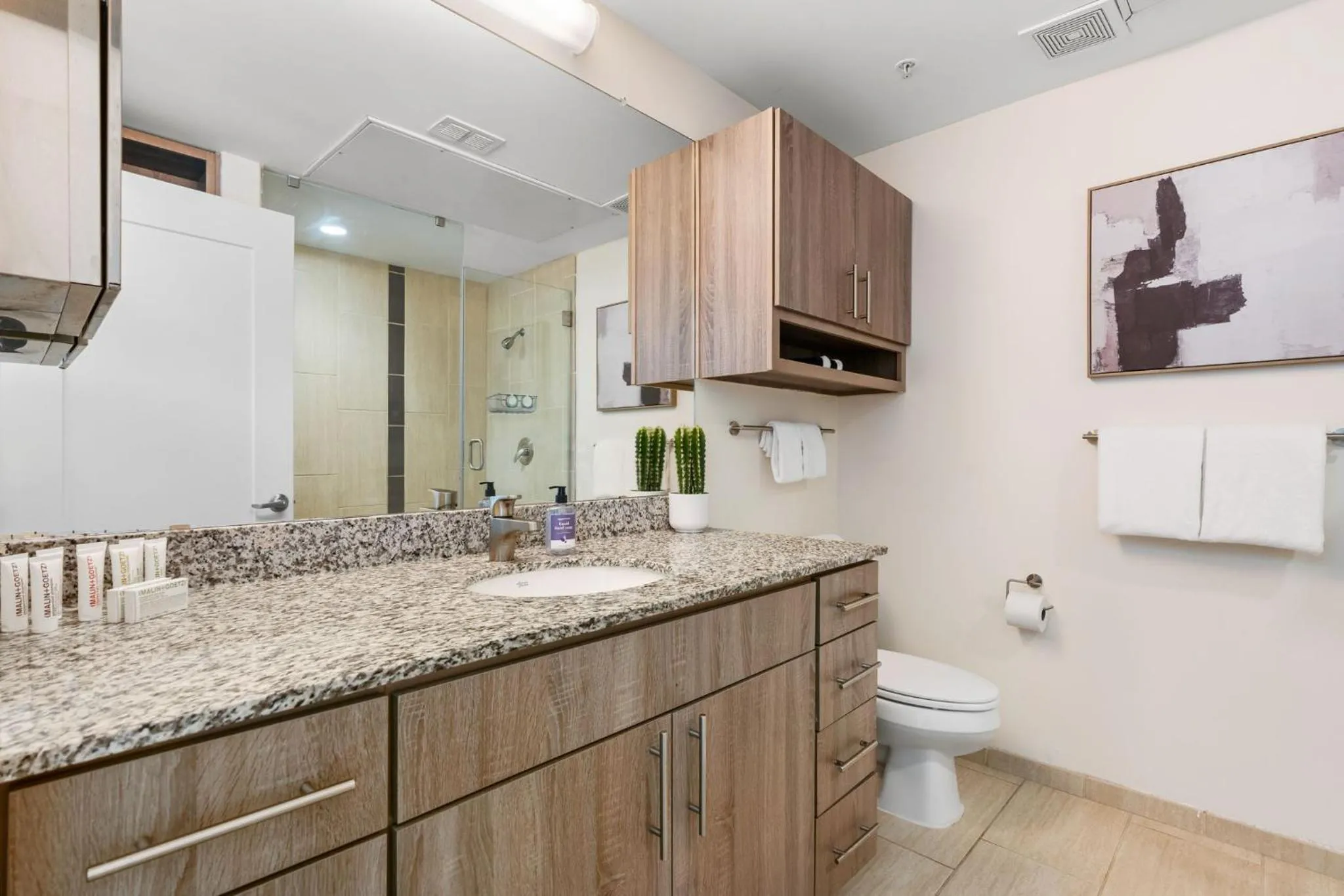 Bathroom in Lodgeur Midtown, Houston - close to Downtown & Texas Medical Center
