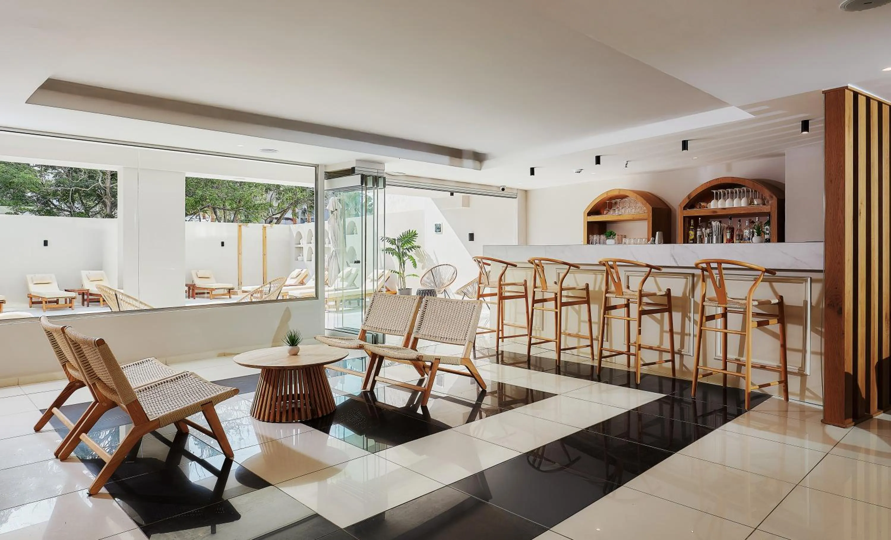 Lounge or bar in Lotus Rise Hotel - Adults Only