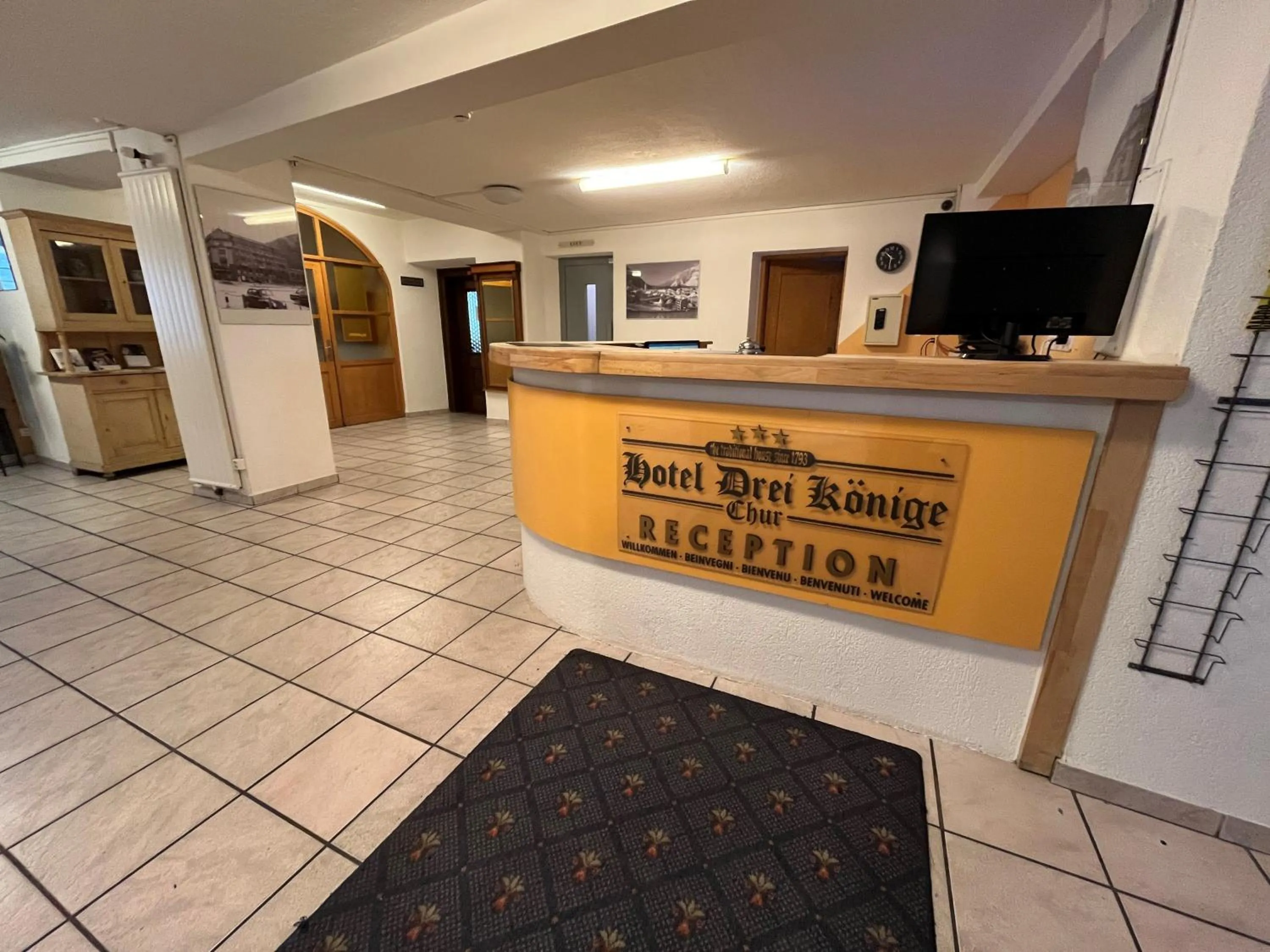 Lobby or reception in Hotel Drei Könige
