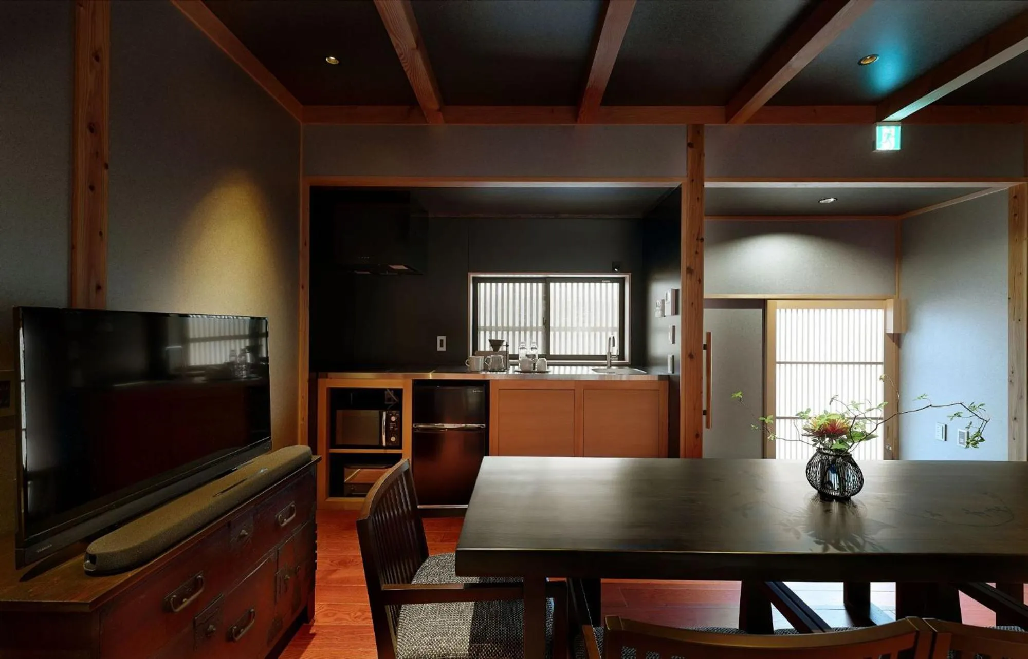 Kitchen or kitchenette in Tasokare Machiya House