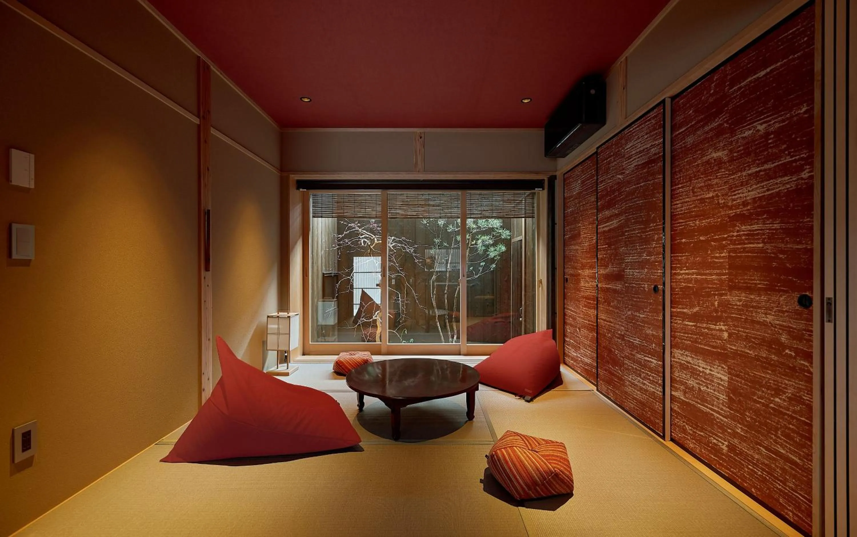 Living room in Tasokare Machiya House