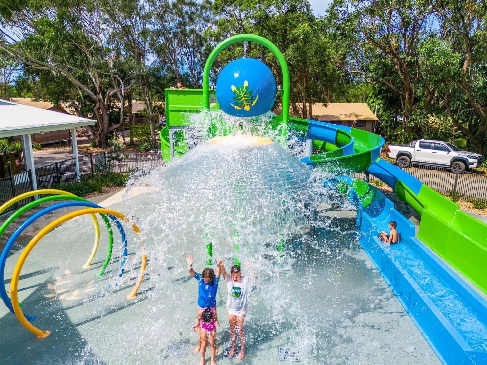 Aqua park in Ballina Beach Nature Resort