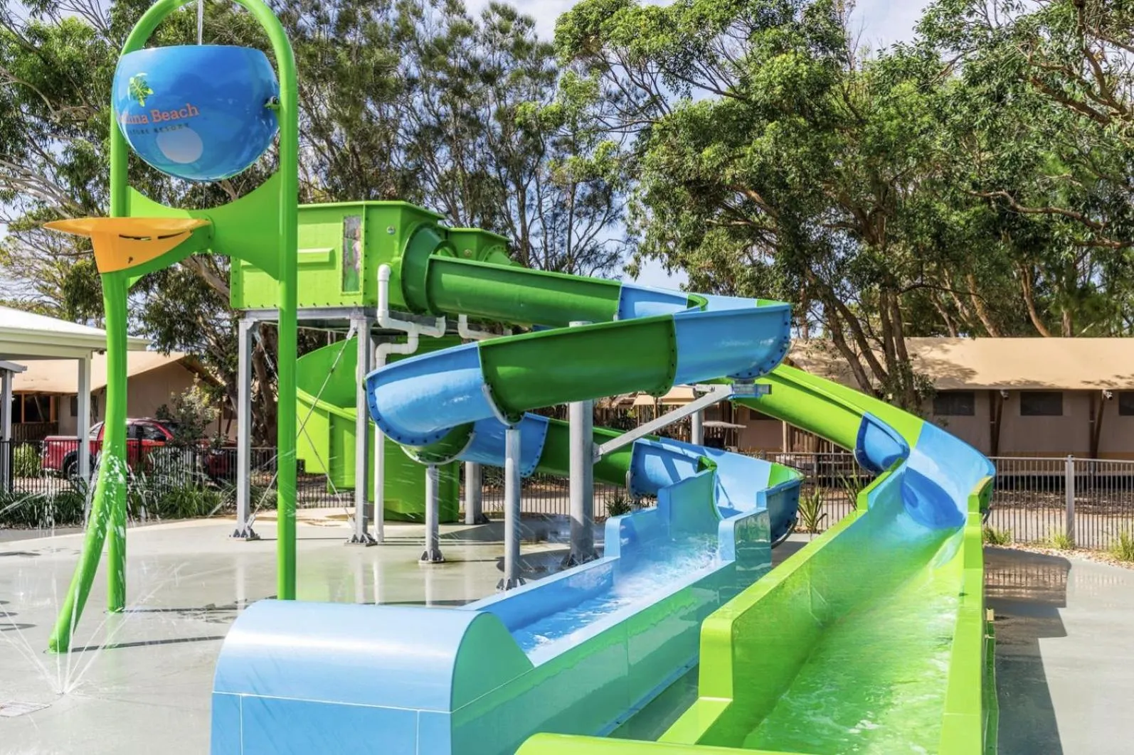 Aqua park in Ballina Beach Nature Resort