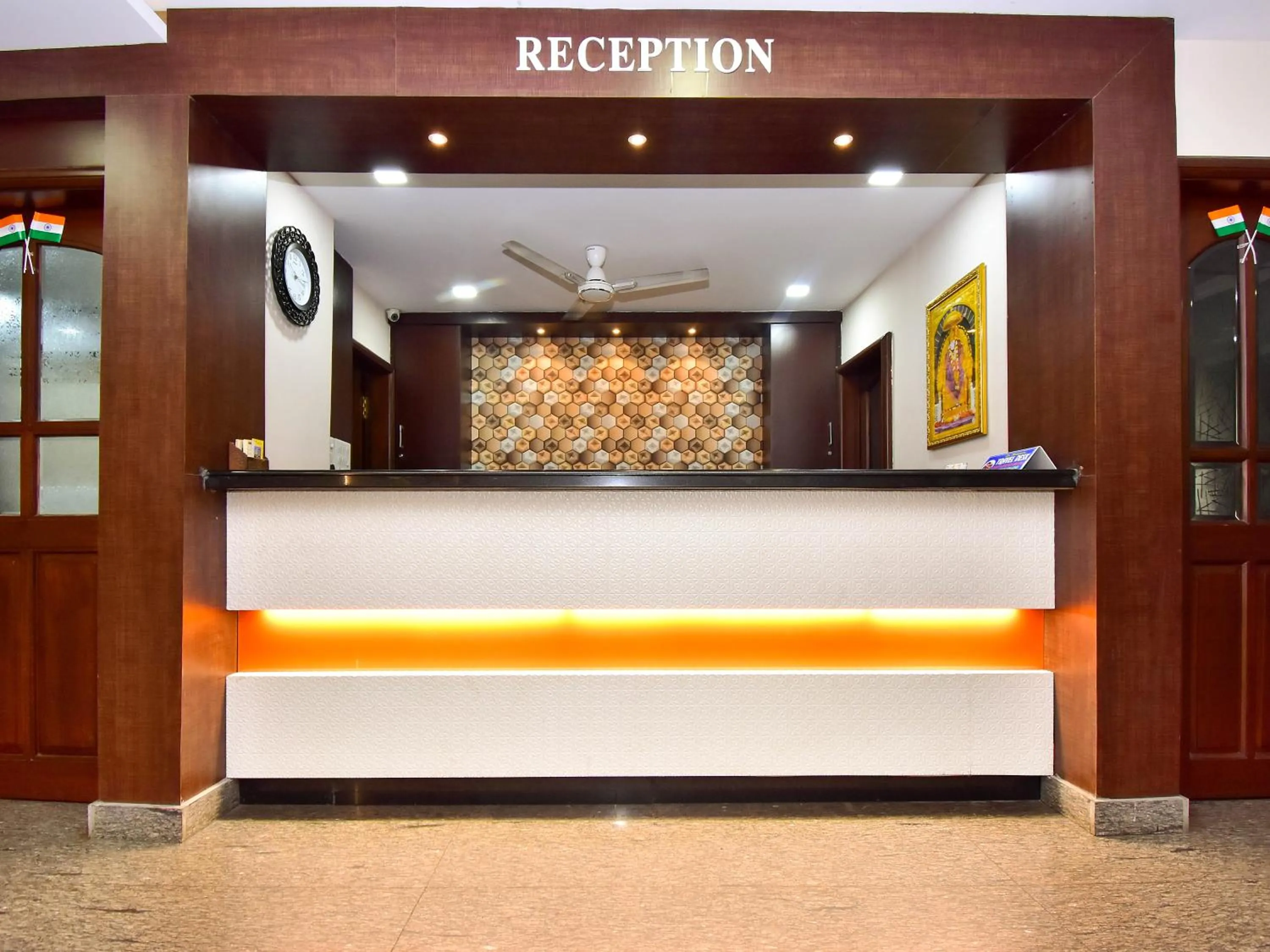 Lobby or reception in Dwaraka Inn