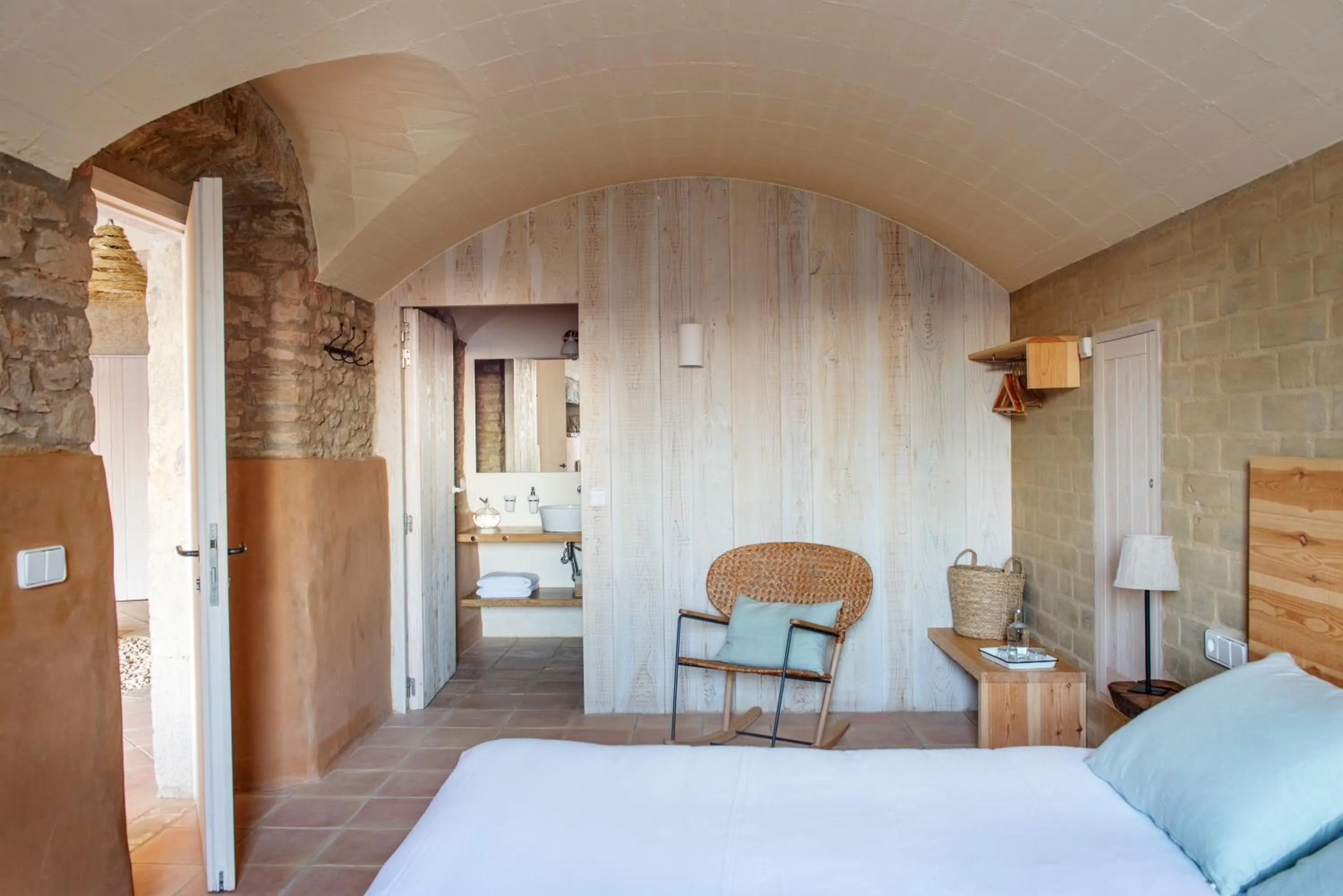 Living room, Bed in ECOTurisme Can Buch HOTEL