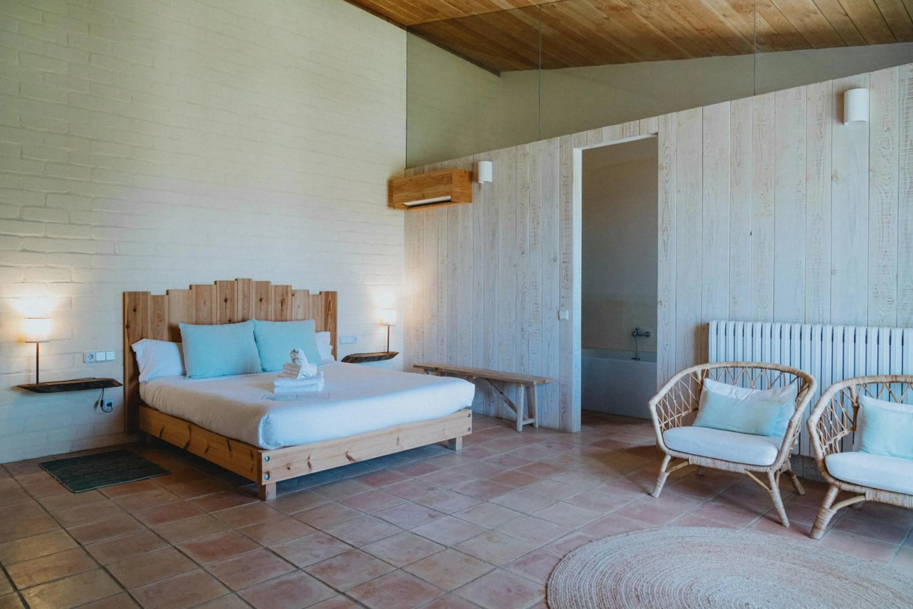 Bed in ECOTurisme Can Buch HOTEL