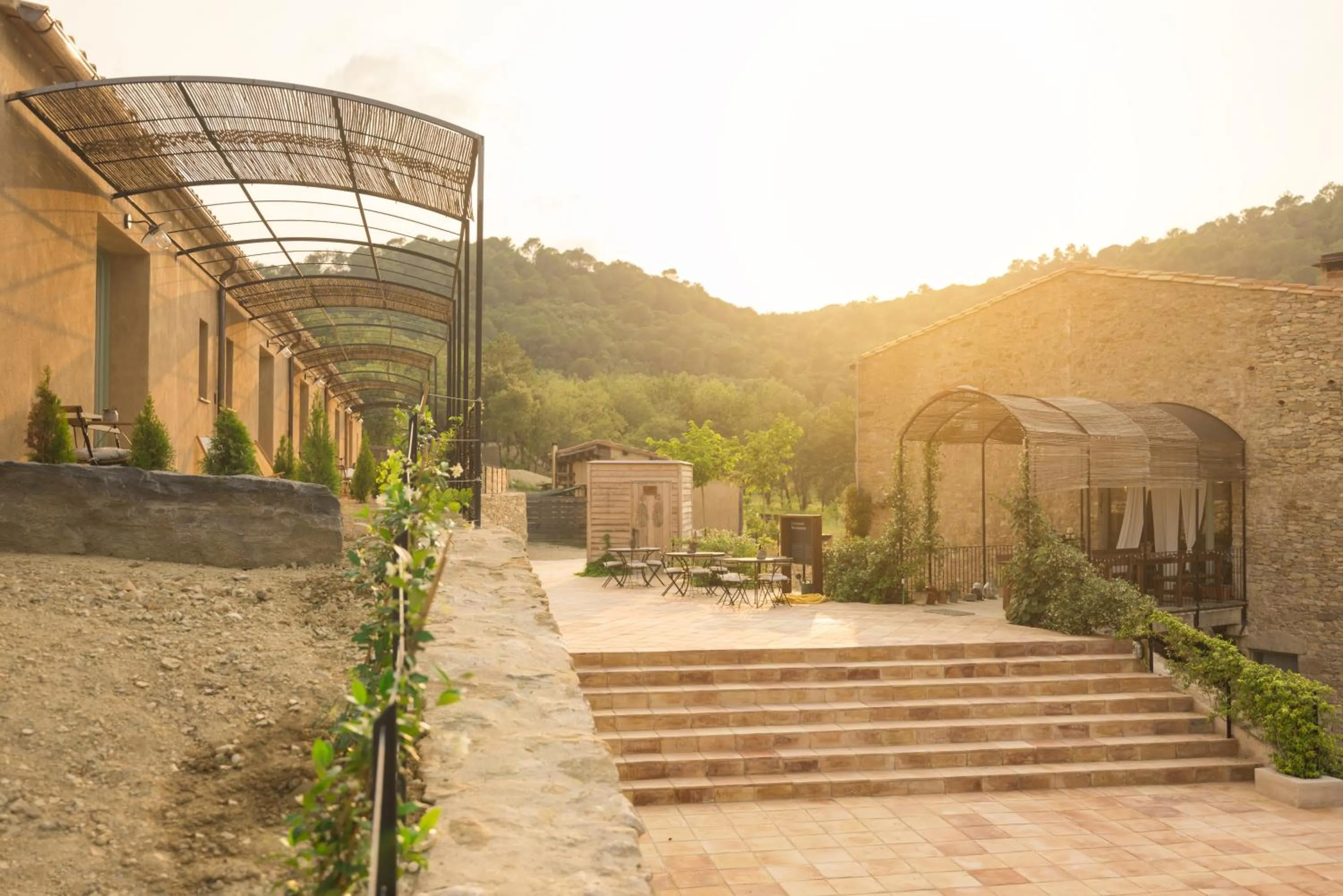 Balcony/Terrace in ECOTurisme Can Buch HOTEL