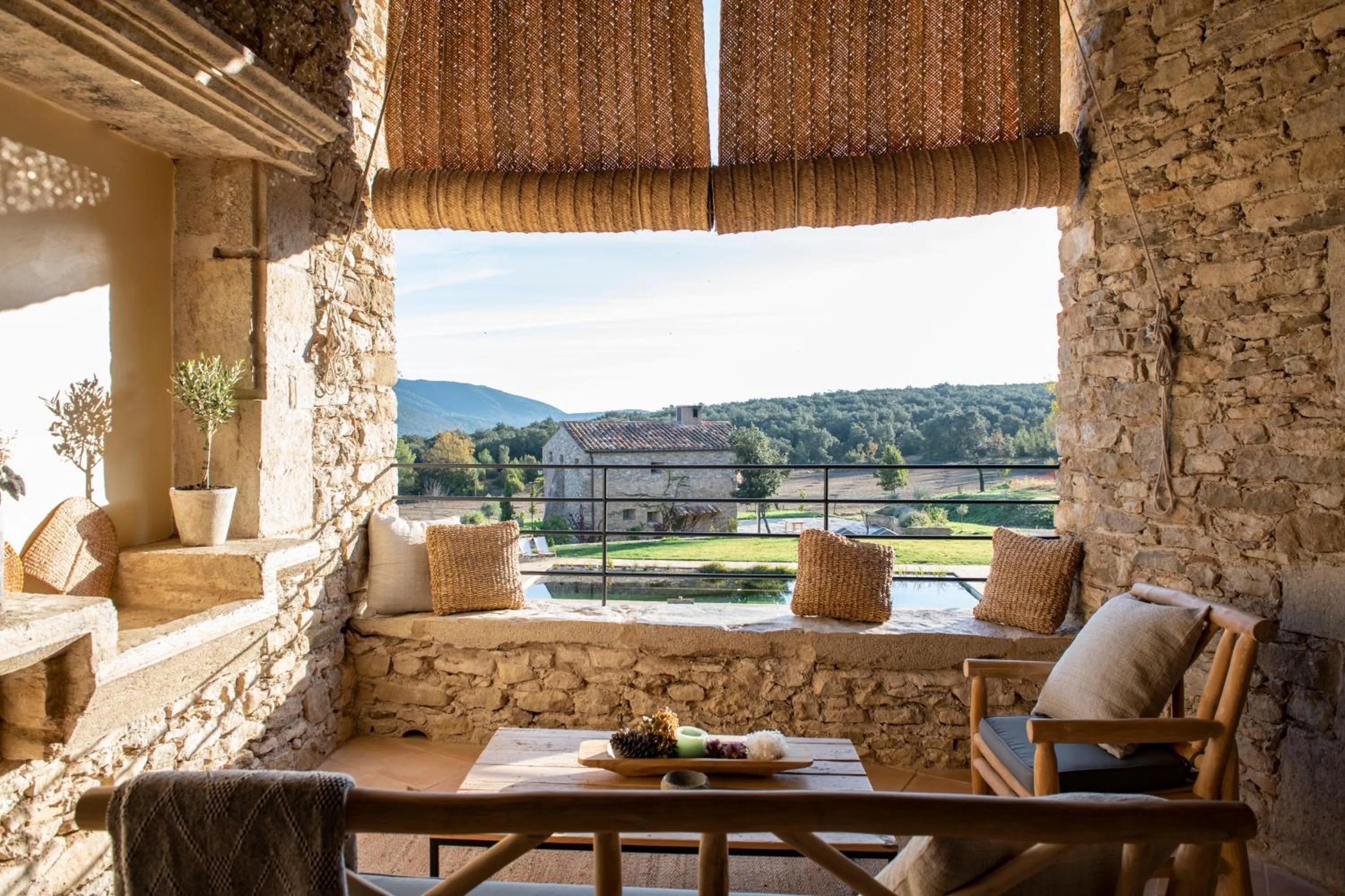 Living room in ECOTurisme Can Buch HOTEL