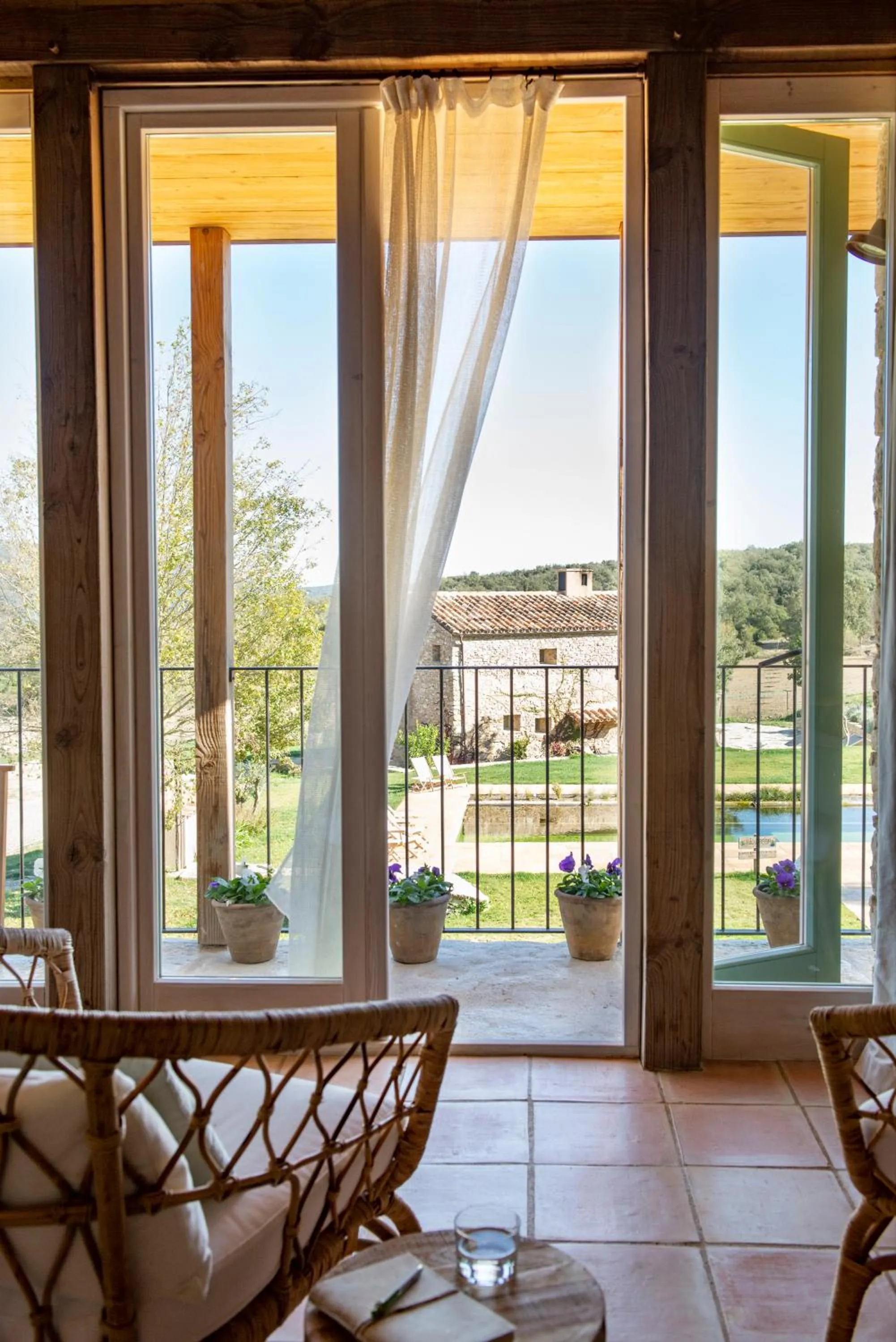 Balcony/Terrace in ECOTurisme Can Buch HOTEL