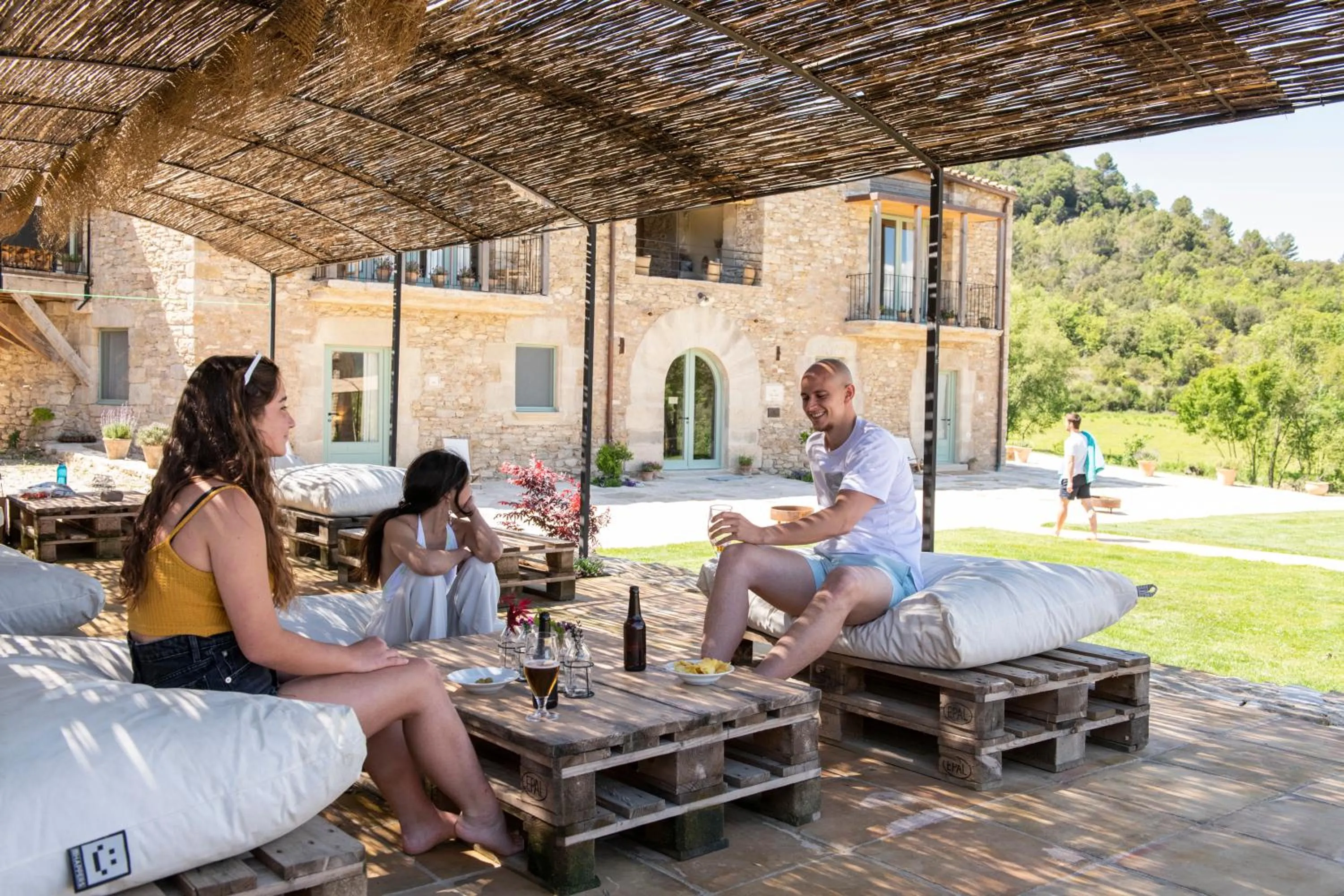 Patio in ECOTurisme Can Buch HOTEL
