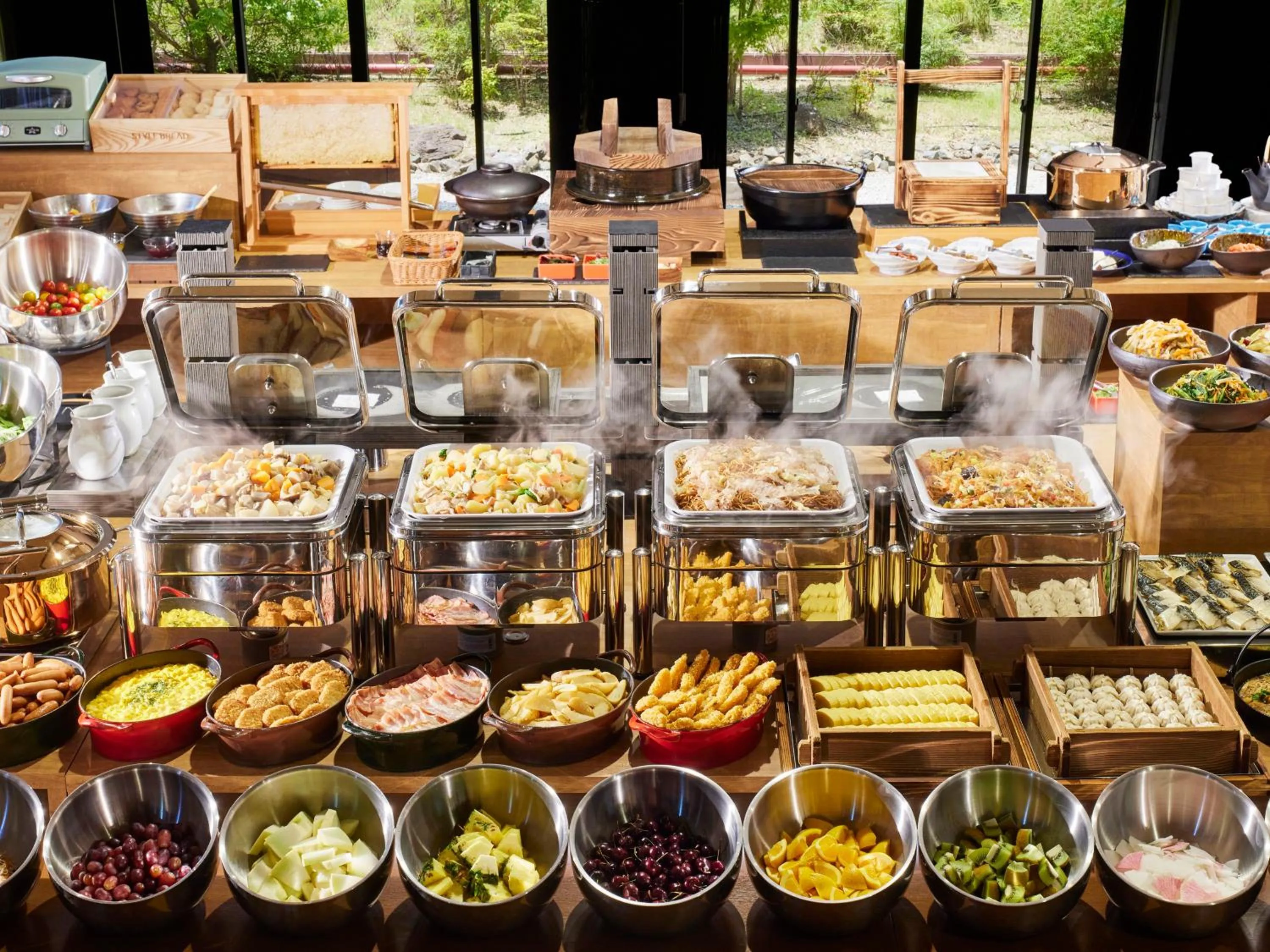 Buffet breakfast in Kanponoyado Nara