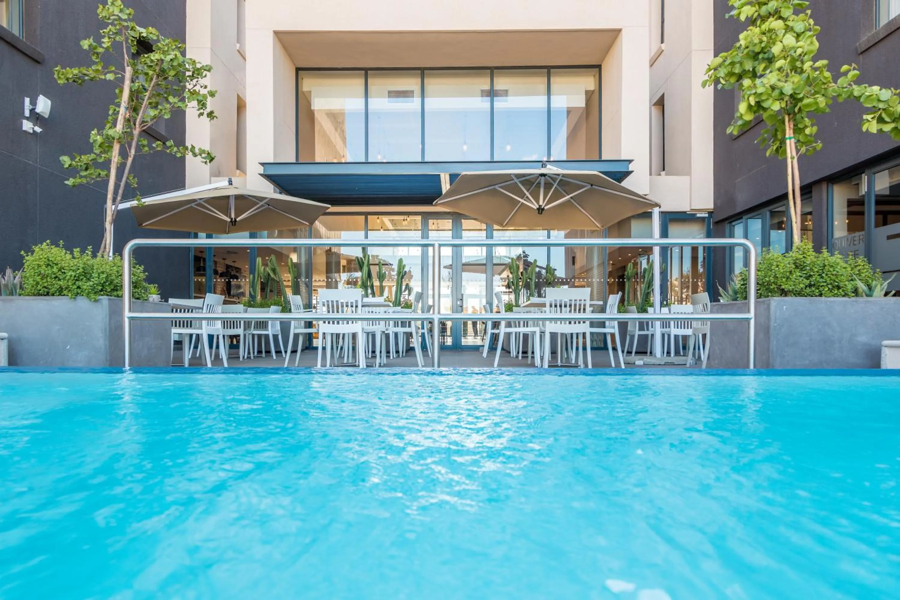 Swimming pool in Town Lodge Windhoek, Namibia
