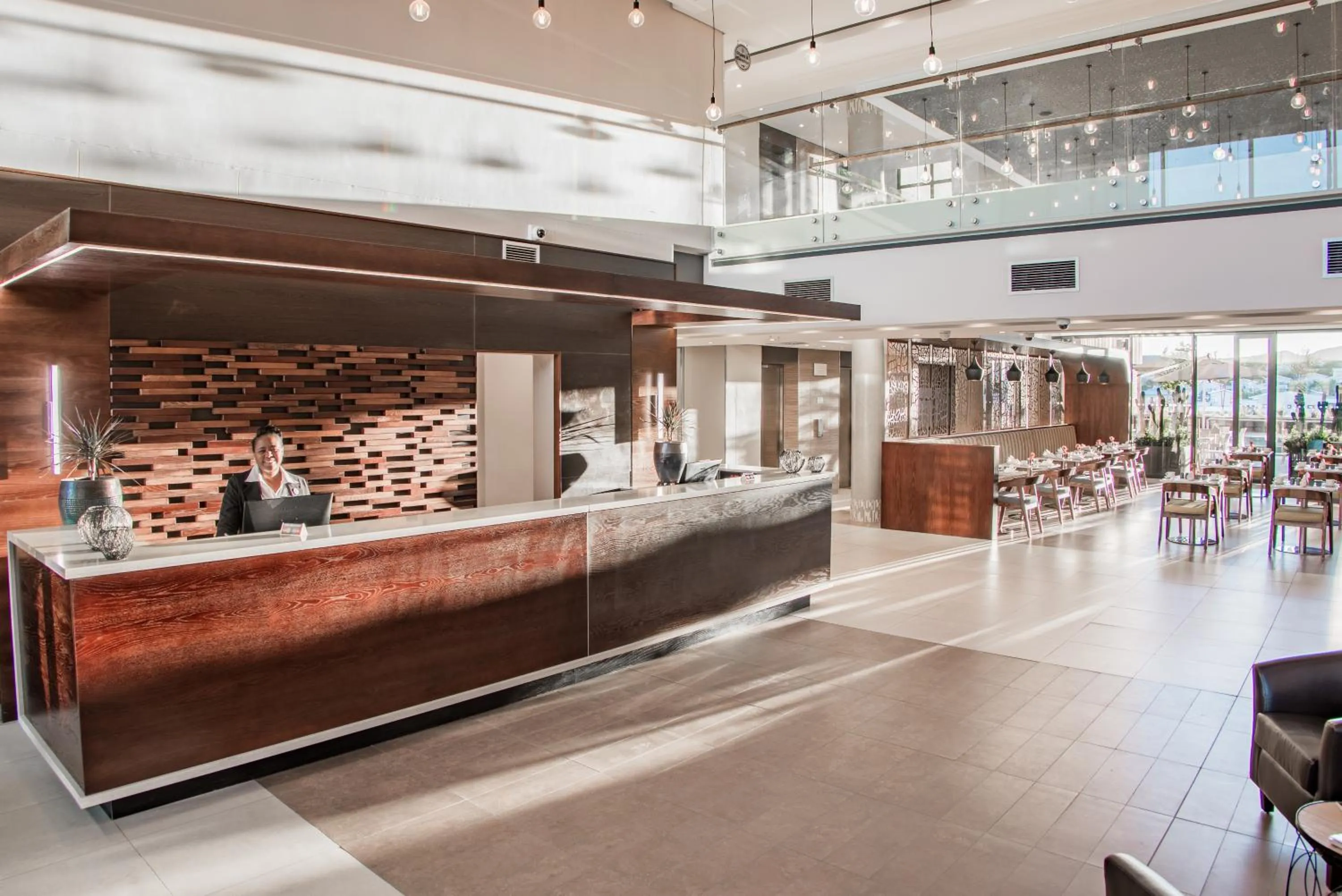 People in Town Lodge Windhoek, Namibia