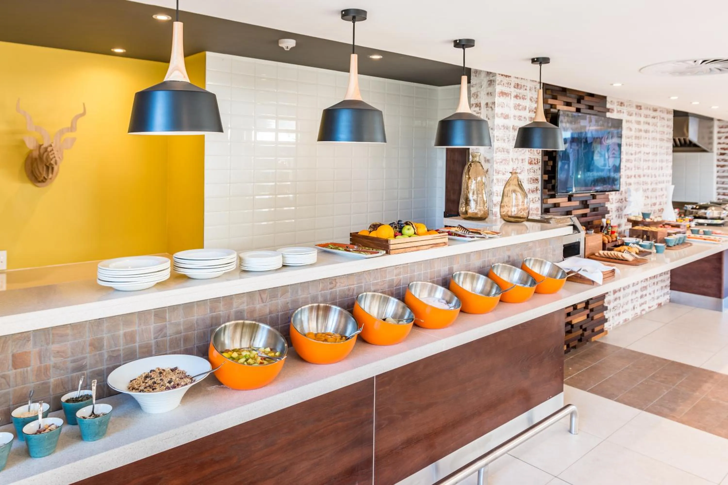 Food and drinks in Town Lodge Windhoek, Namibia