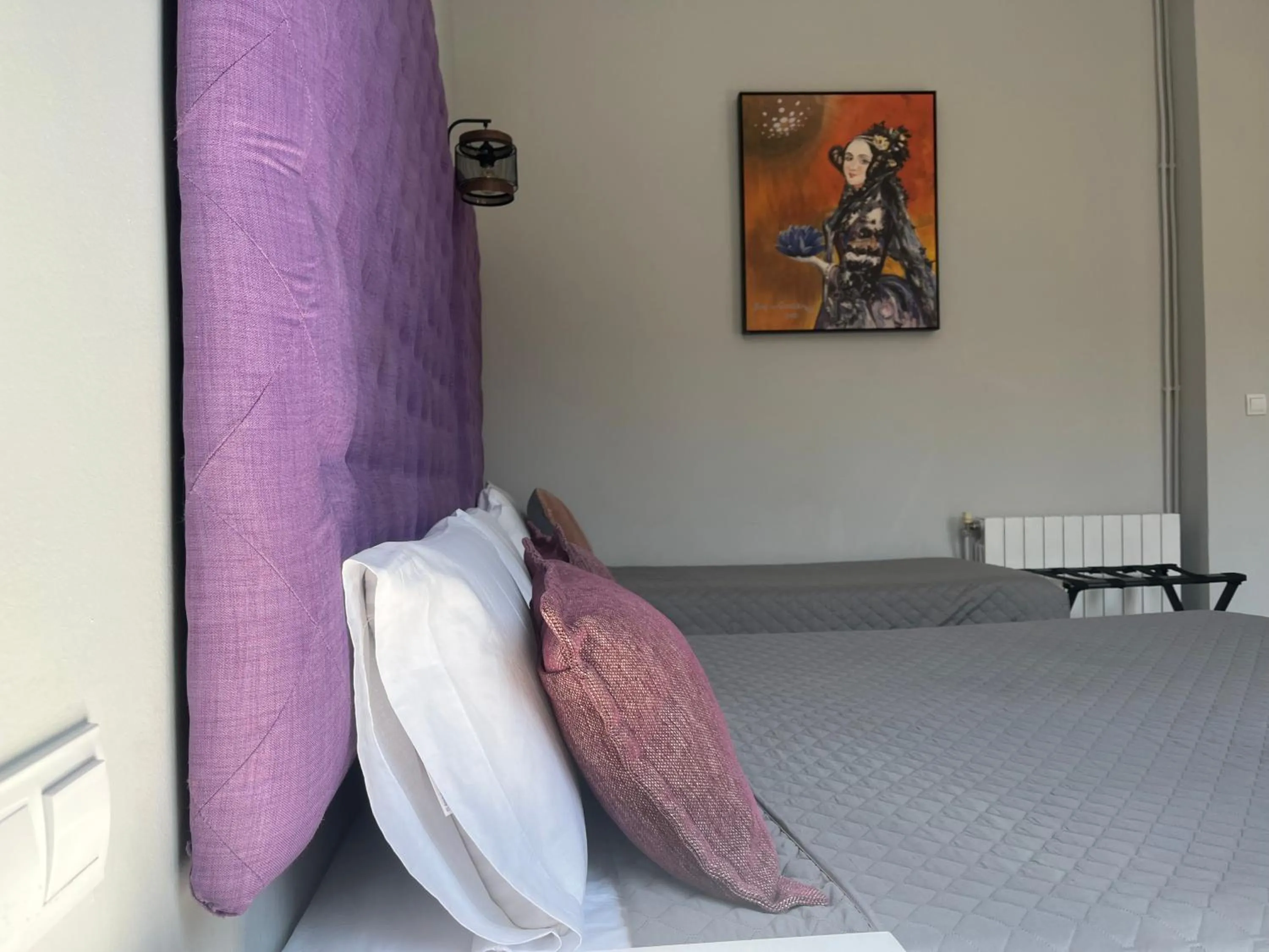 Bed in Hotel Ginebra