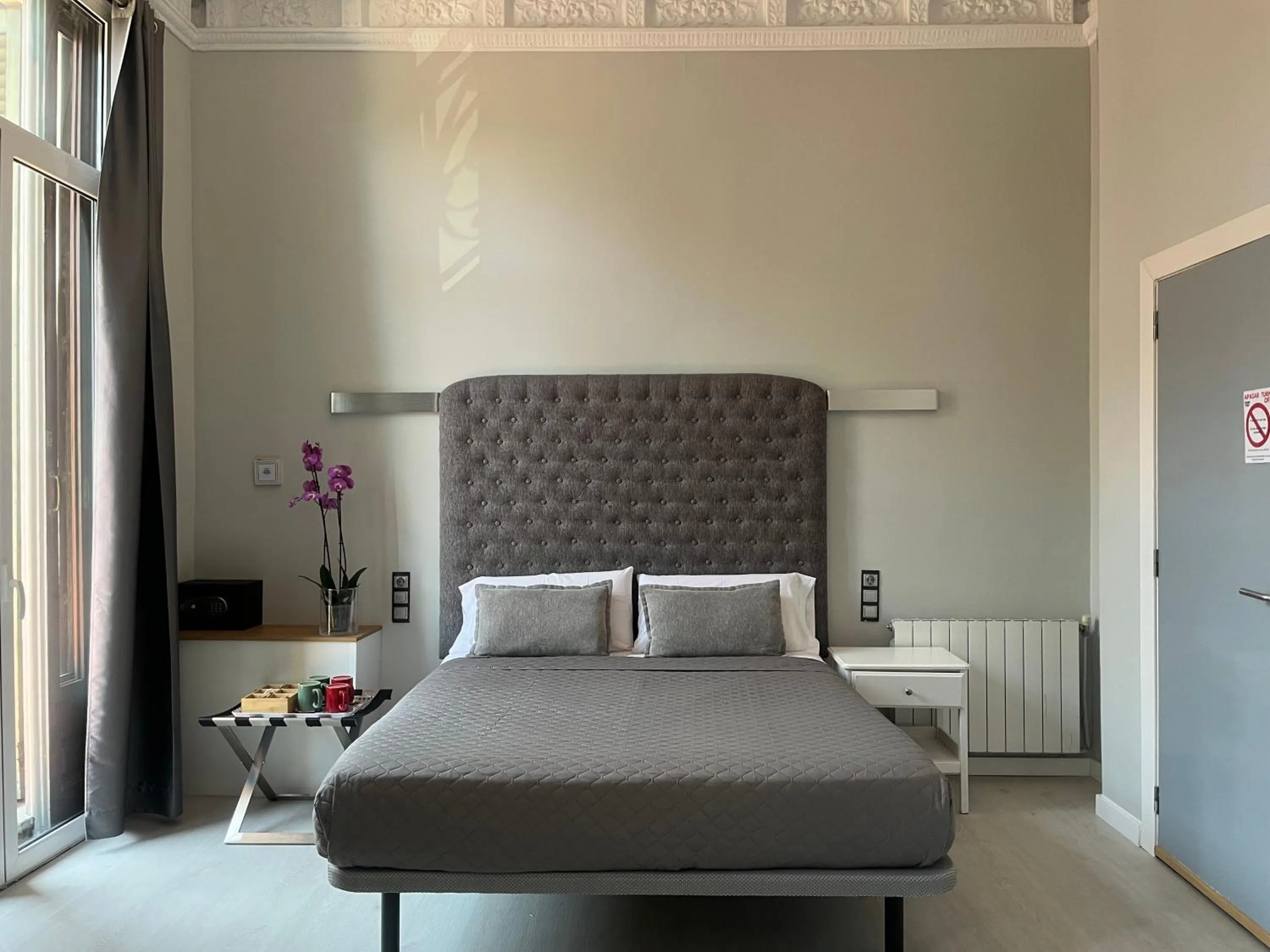 Bed in Hotel Ginebra