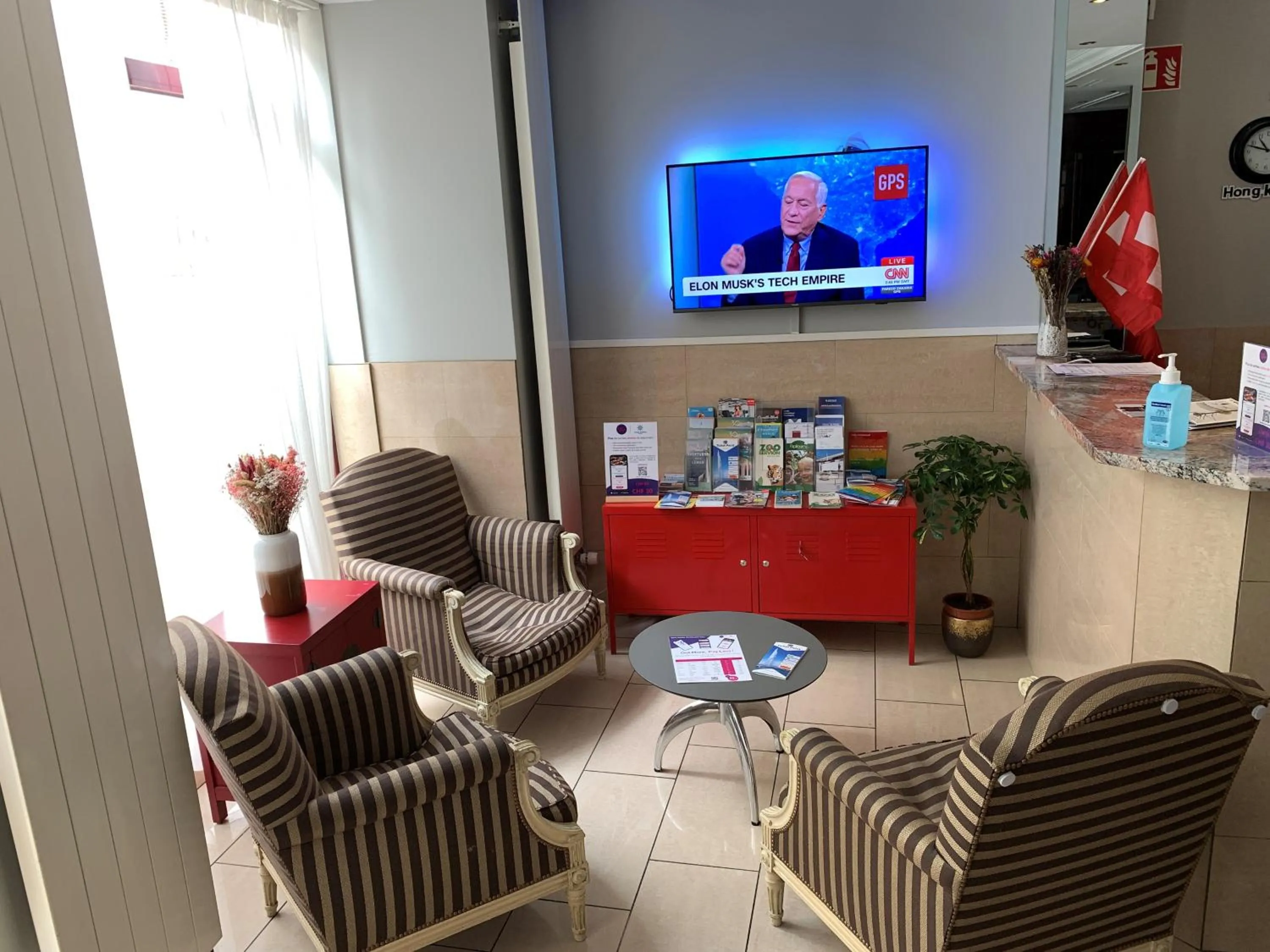 Lobby or reception in Hotel Admiral