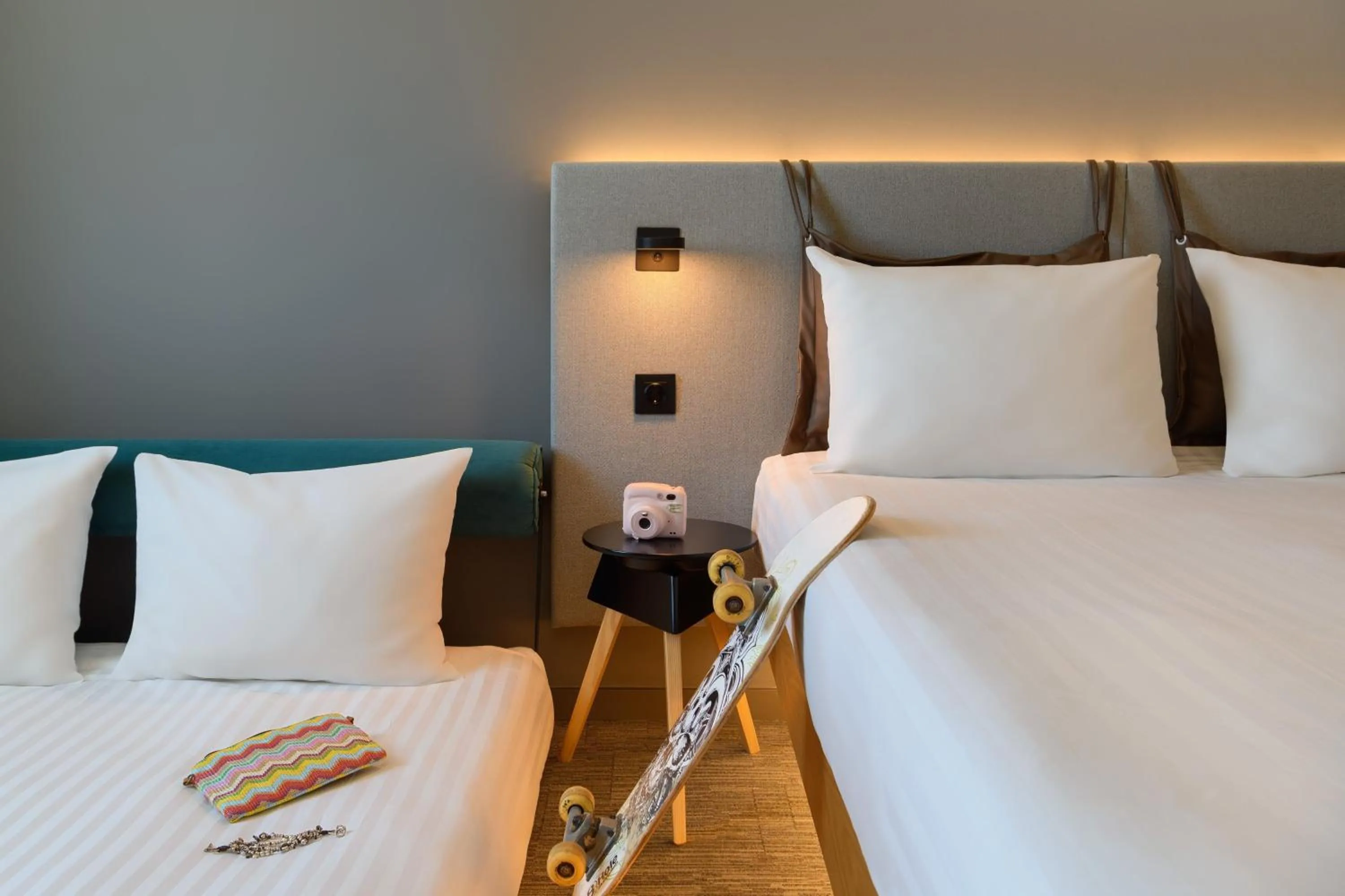 Photo of the whole room, Bed in Moxy Lisbon City