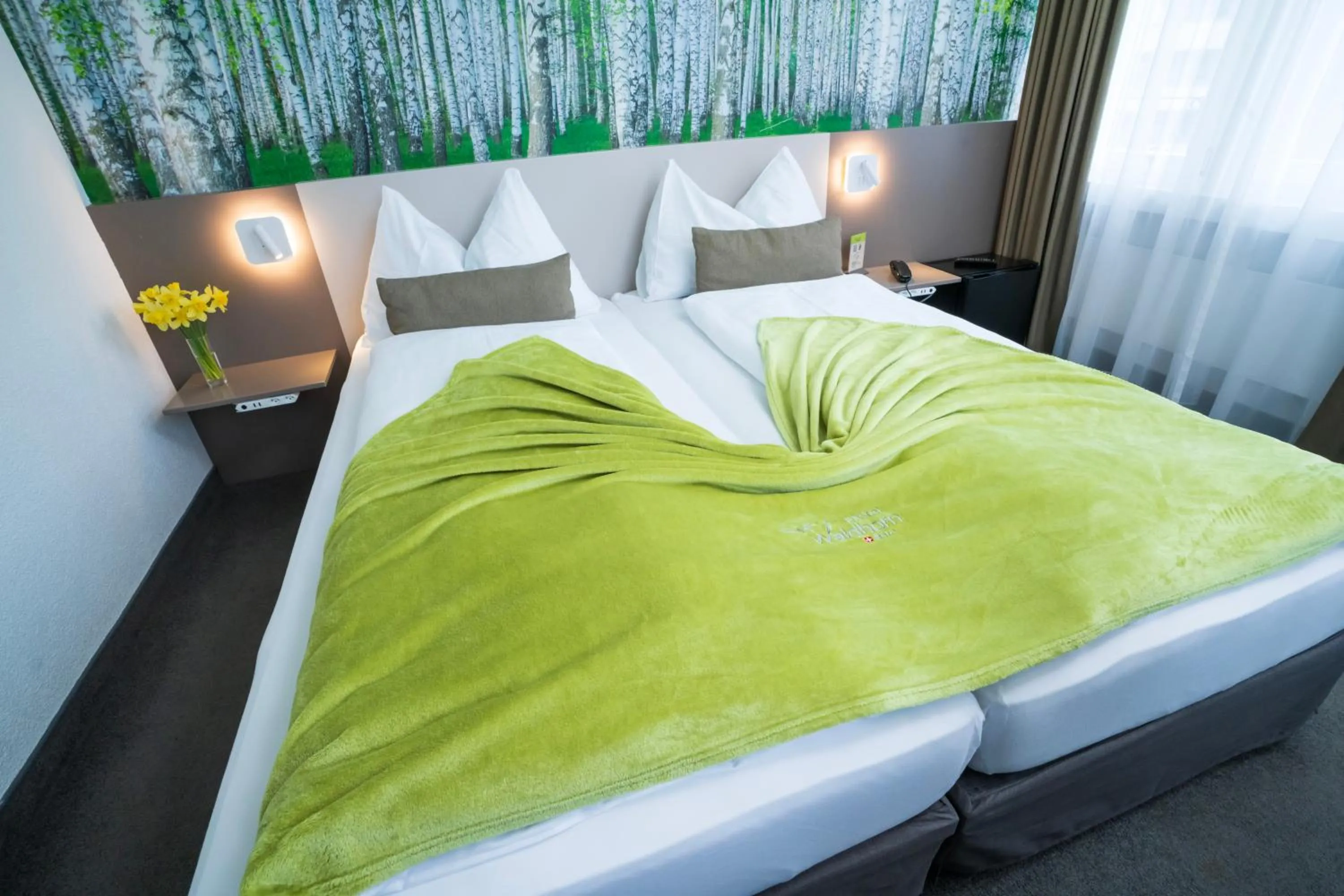 Photo of the whole room, Bed in Hotel Waldhorn