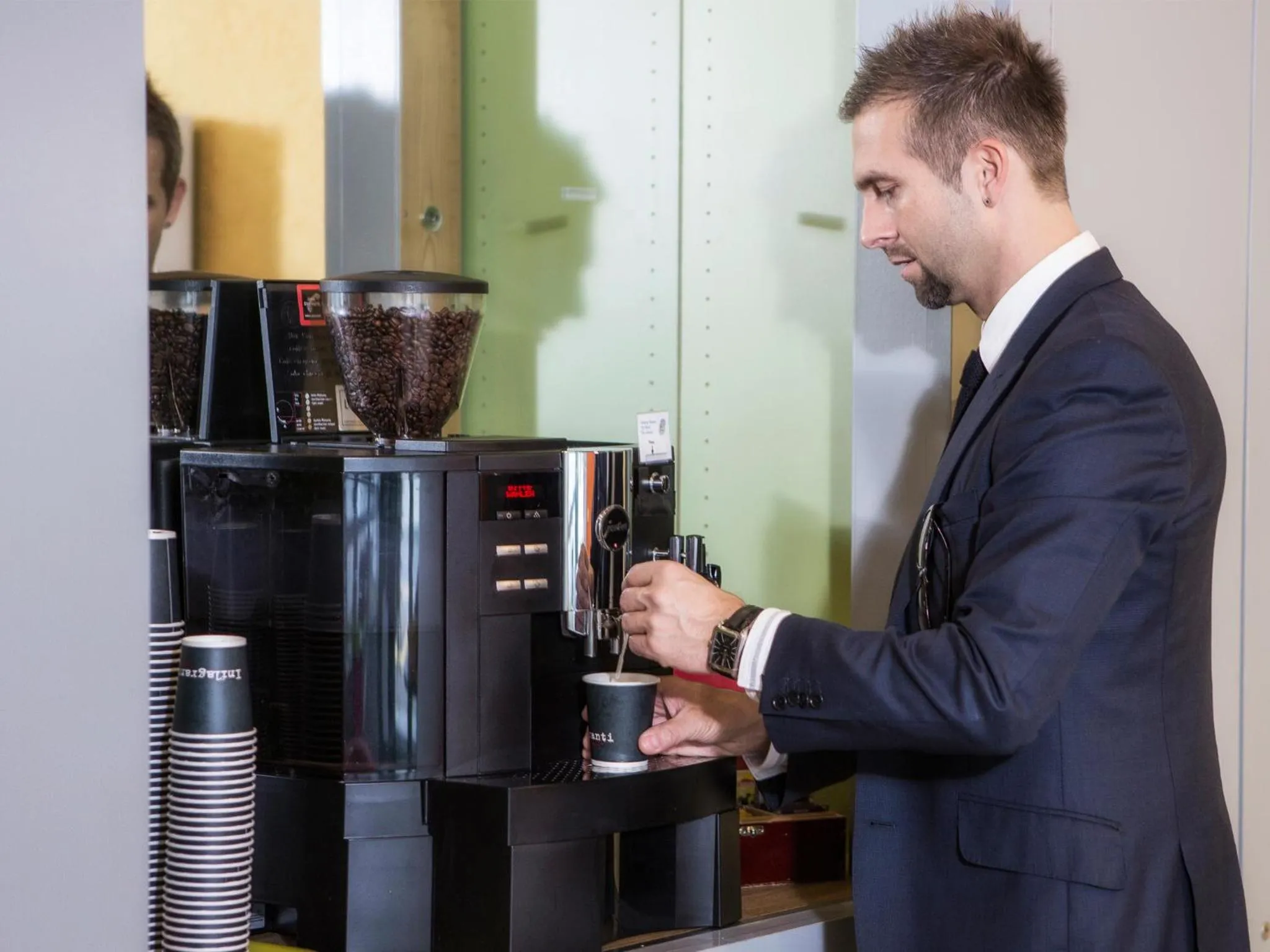 Lobby or reception in Hotel Waldhorn