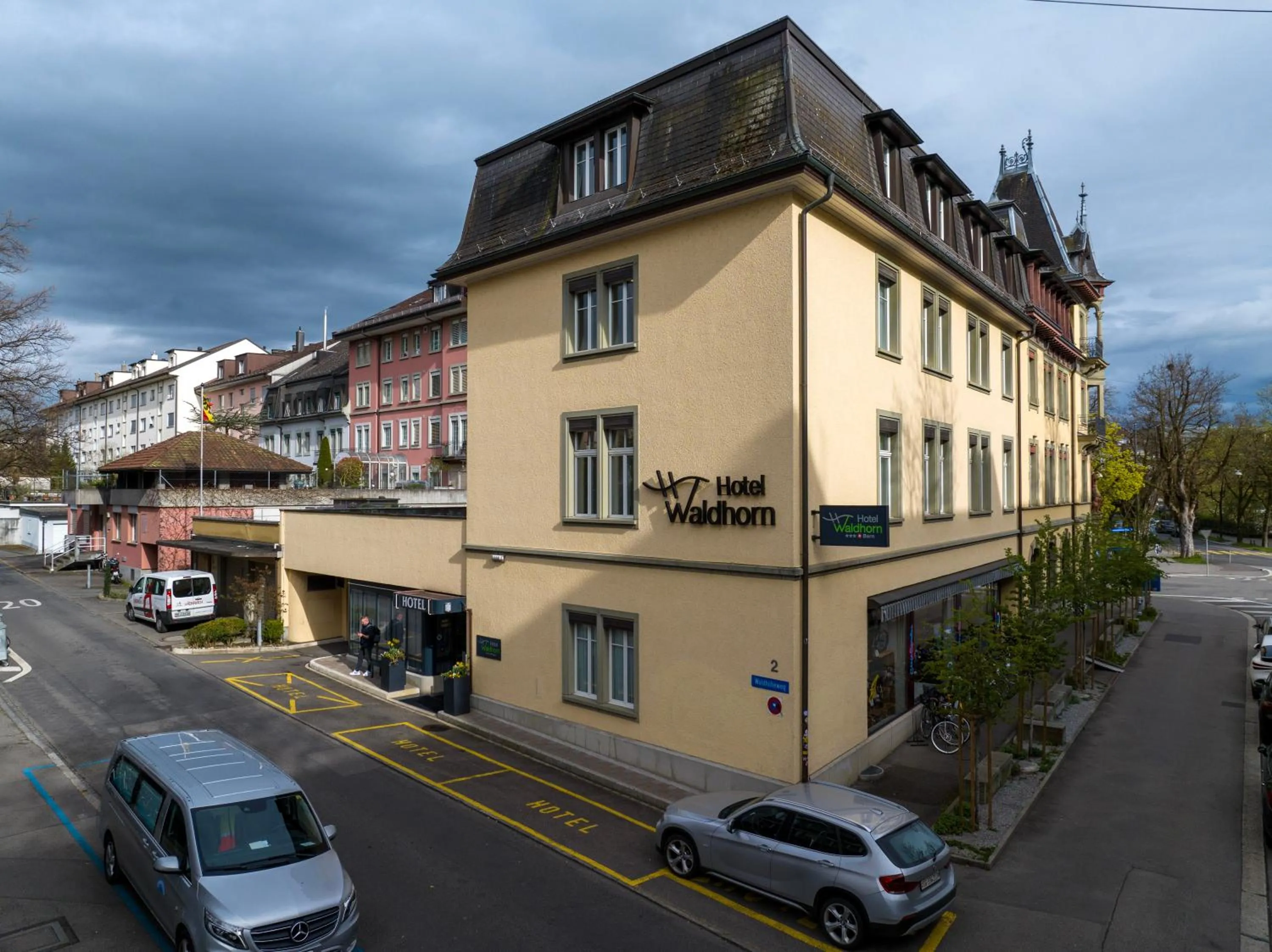 Property building in Hotel Waldhorn