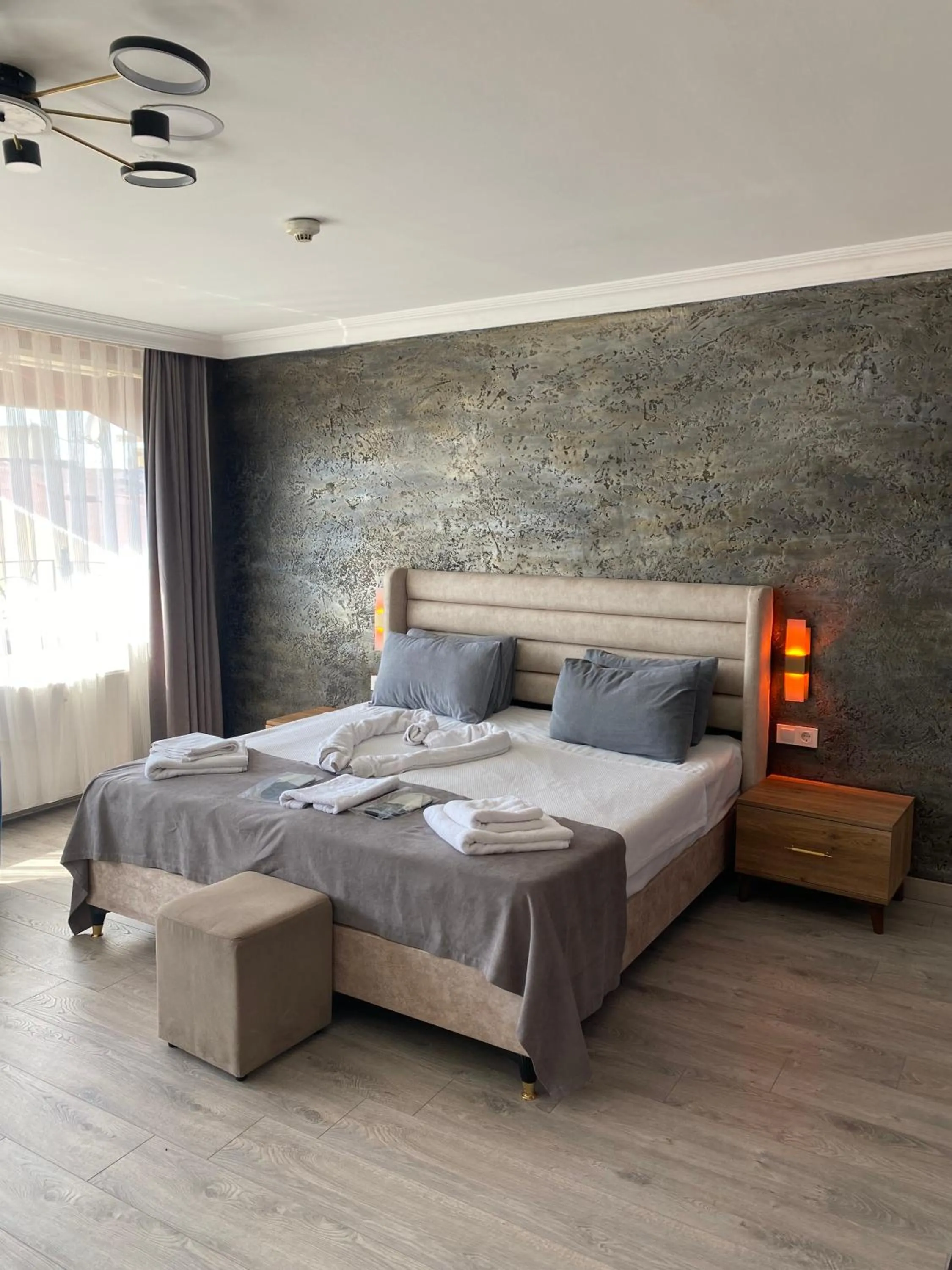 Bed in Galata Moon Hotel