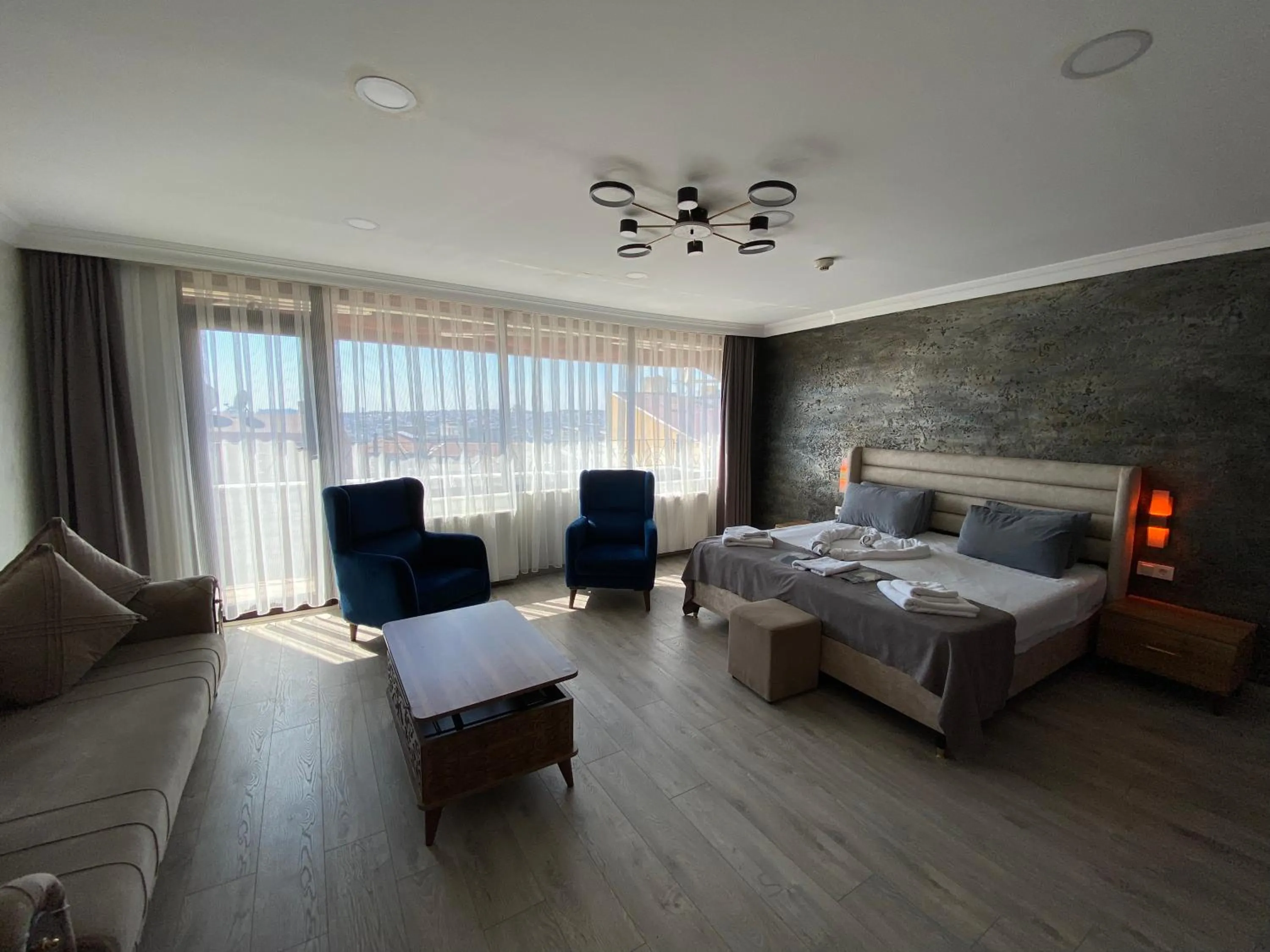 Bed in Galata Moon Hotel