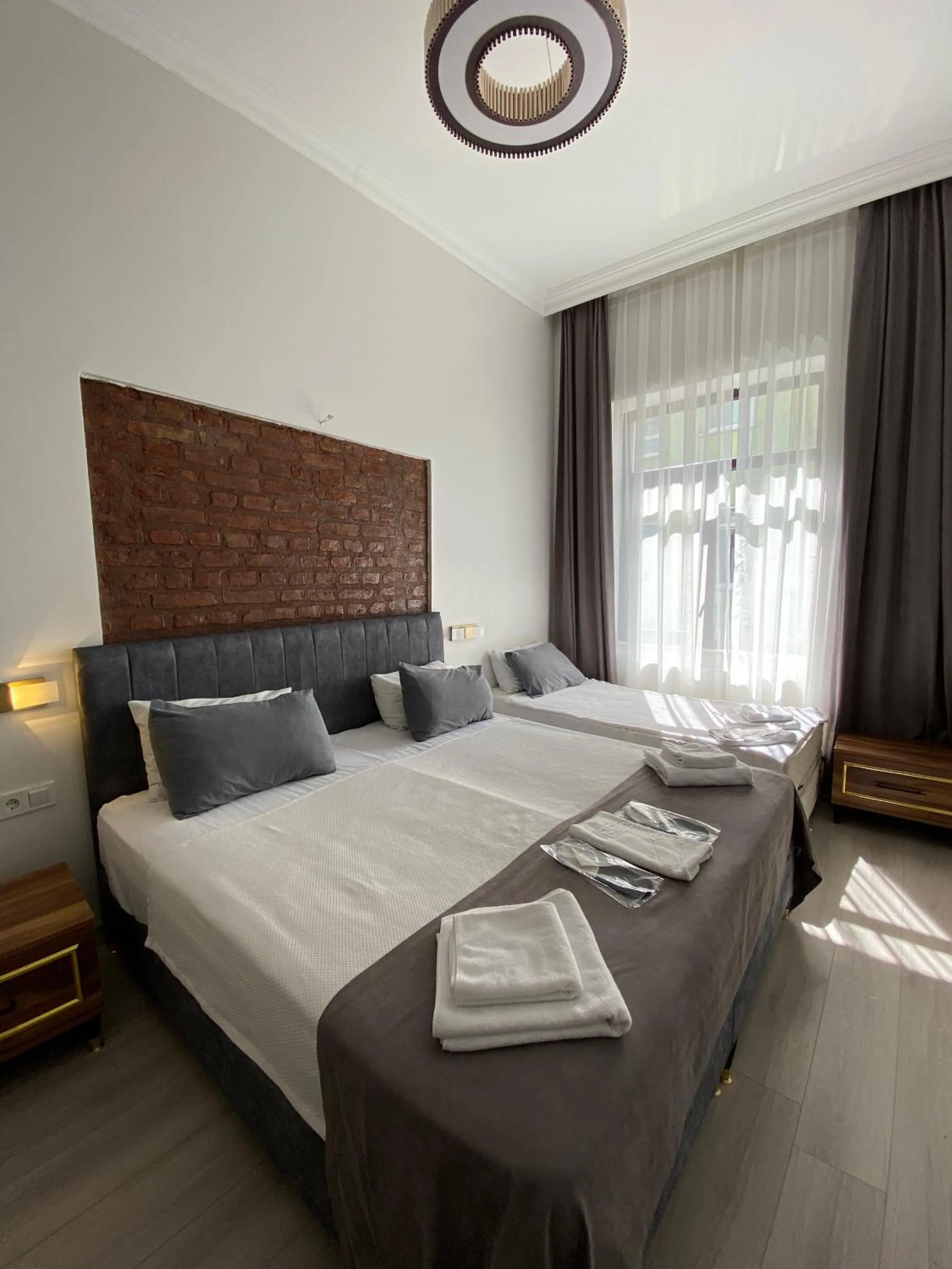 Bed in Galata Moon Hotel