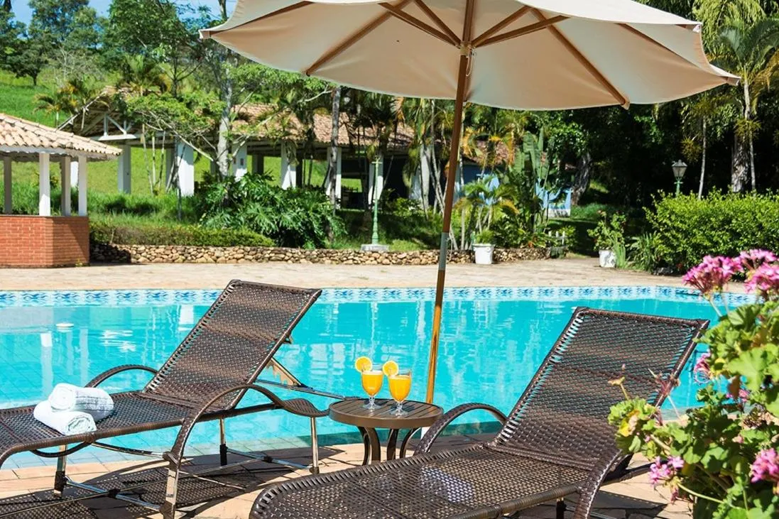 Pool view in Hotel Fazenda Juca Mulato