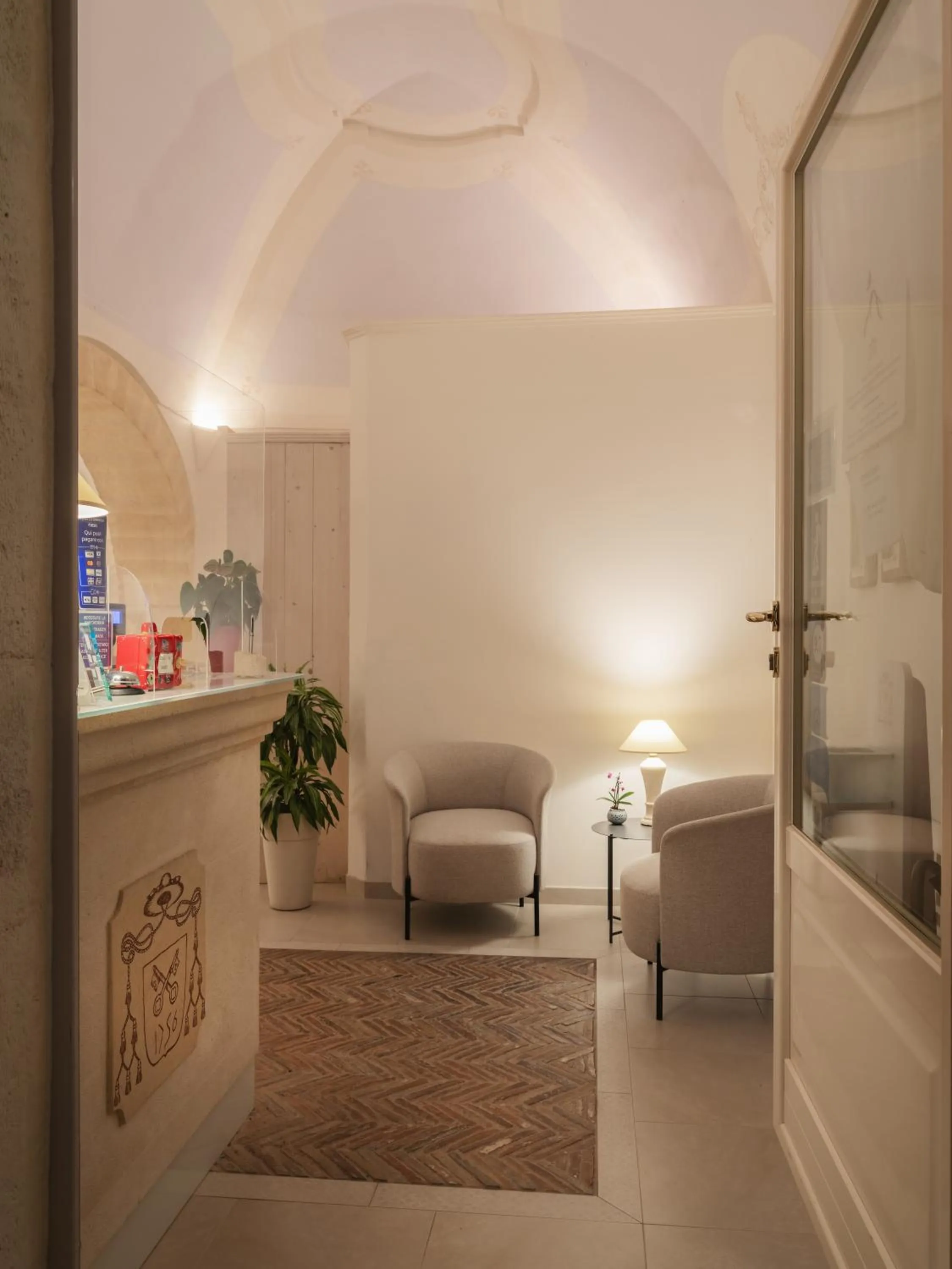 Lobby or reception in Palazzo Degli Abati